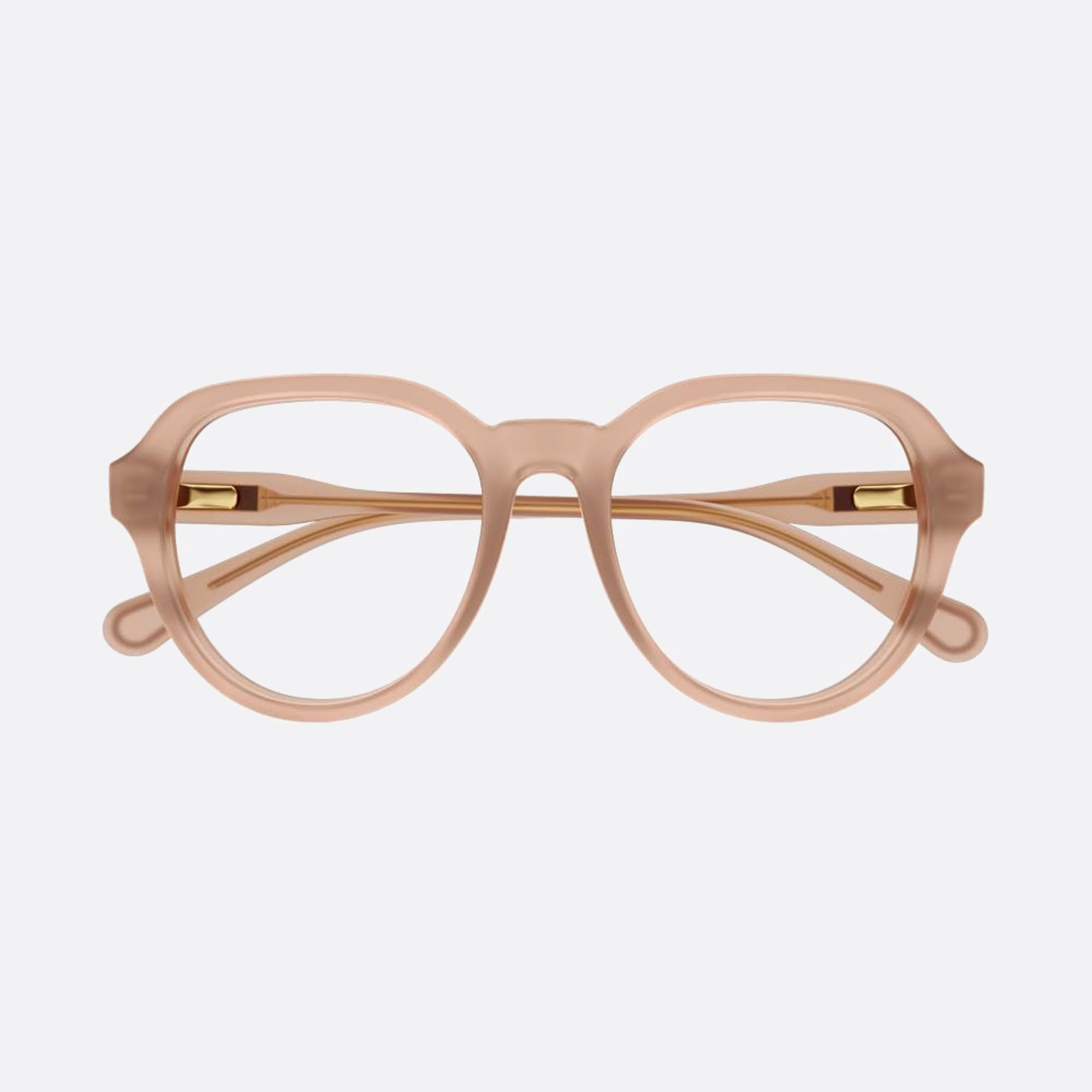 Chloe 47mm Junior Brown Round Children Eyeglasses - Main View
