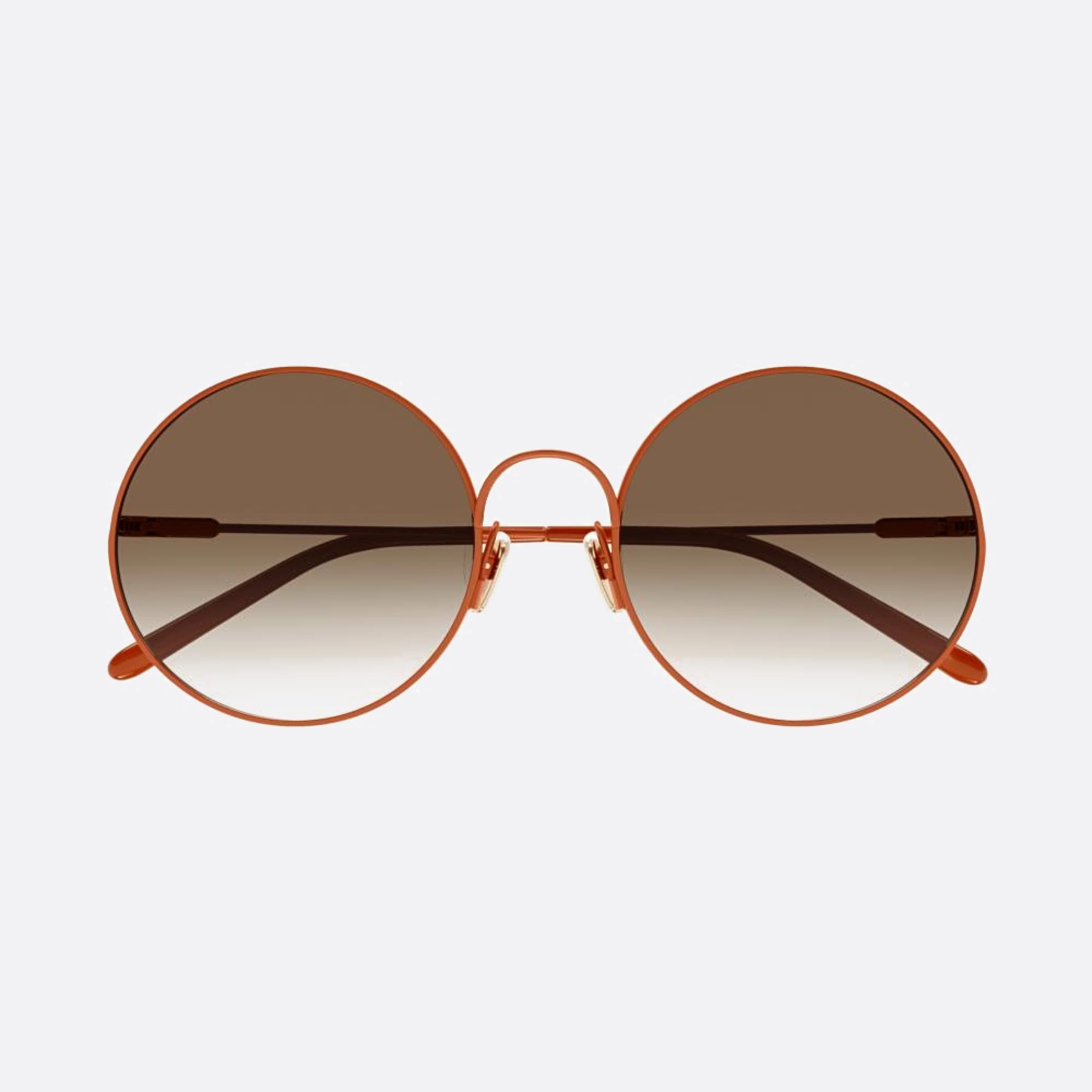 Chloe 52mm Junior Orange Round Children Sunglasses - Main View