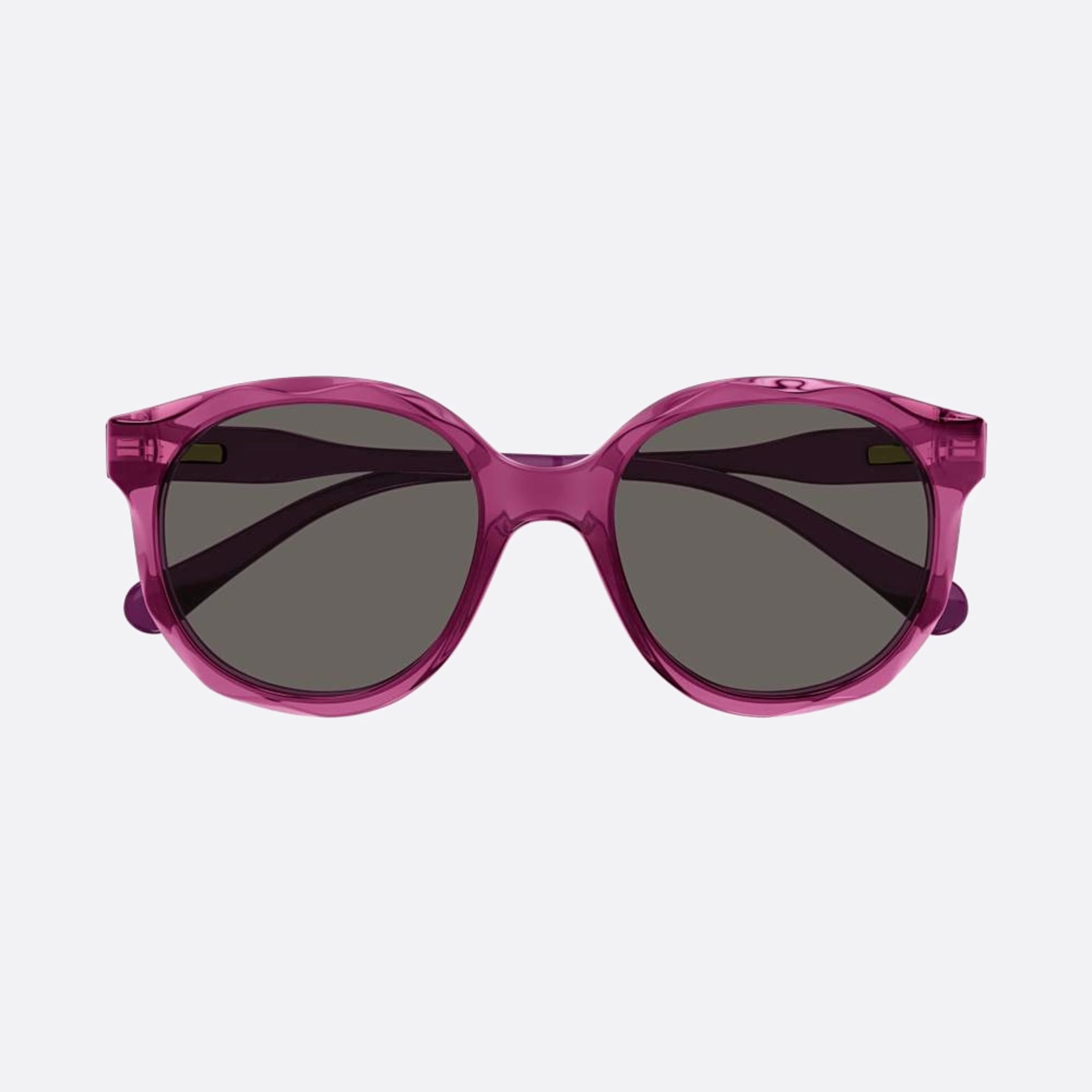 Chloe 47mm Junior Pink Round Children Sunglasses - Main View