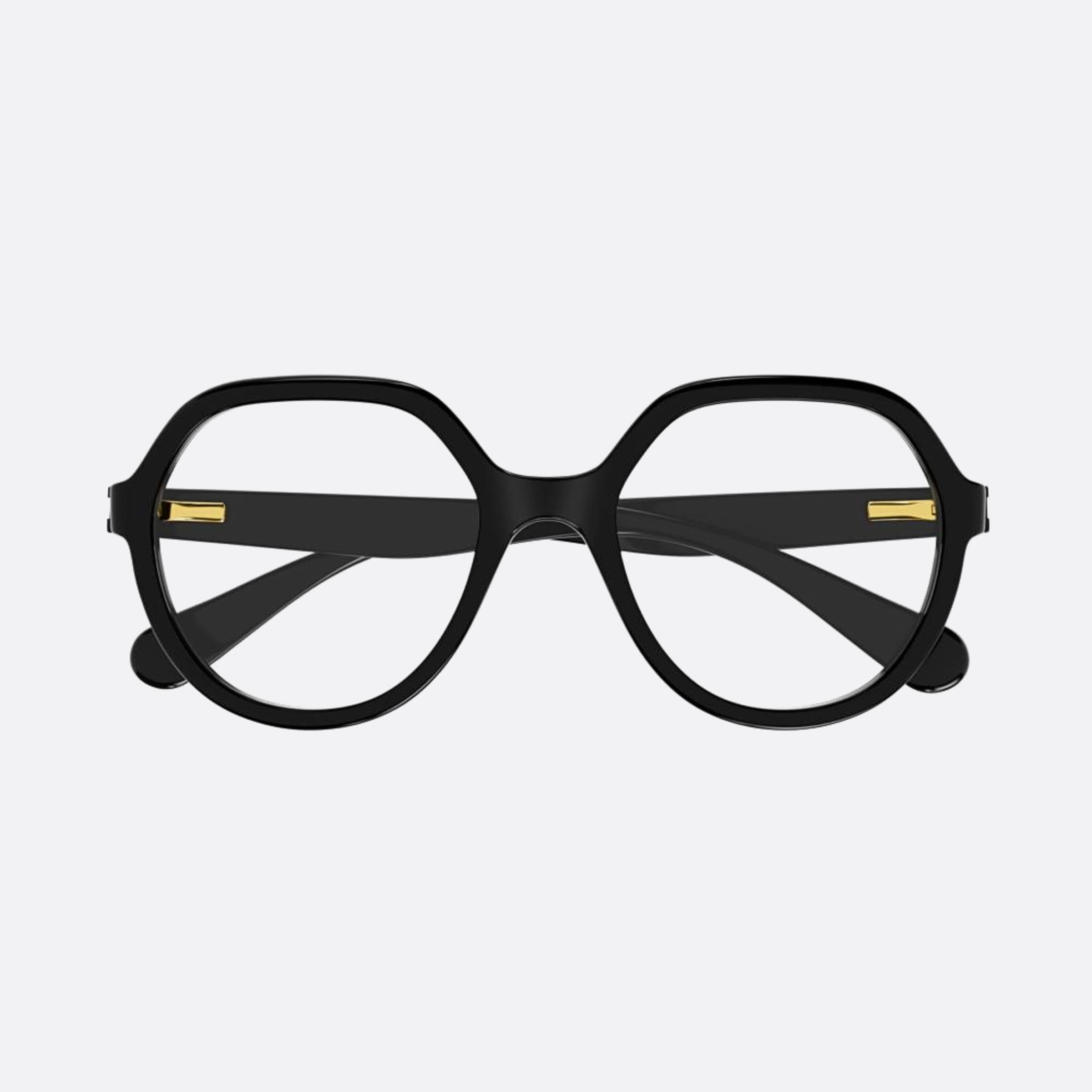 Chloe 48mm Junior Black Round Children Eyeglasses - Main View