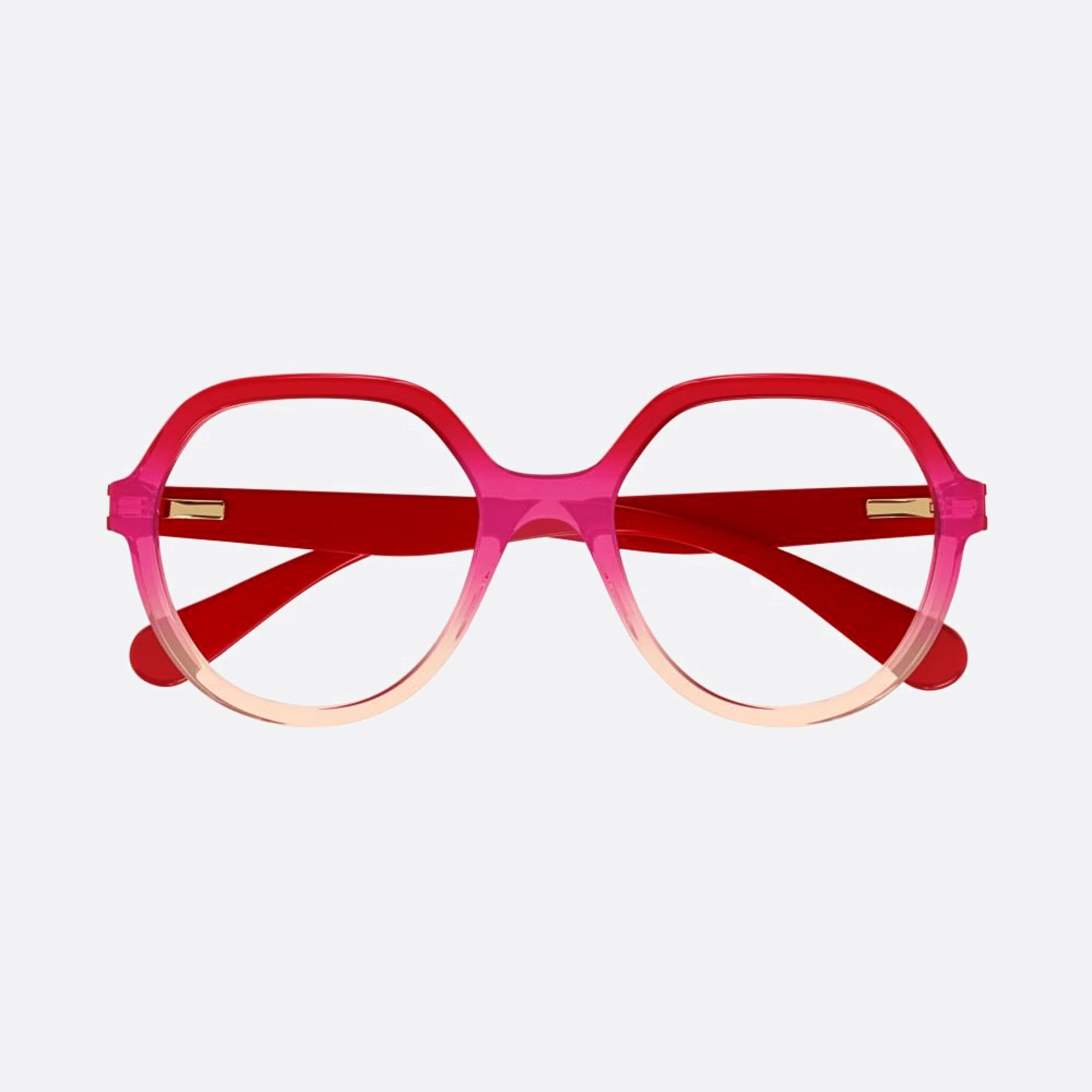 Chloe 48mm Junior Pink Round Children Eyeglasses - Main View
