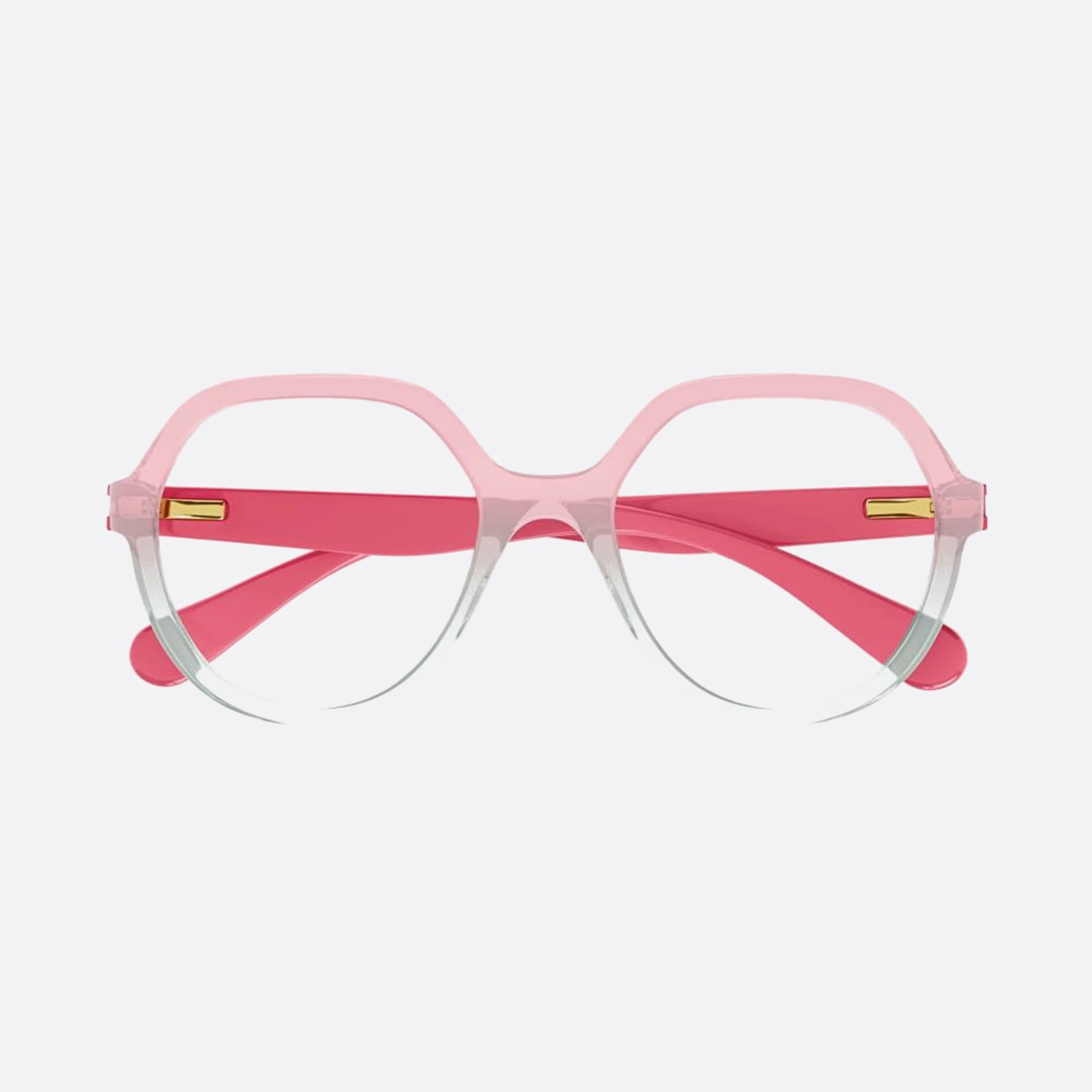 Chloe 48mm Junior Pink Round Children Eyeglasses - Main View