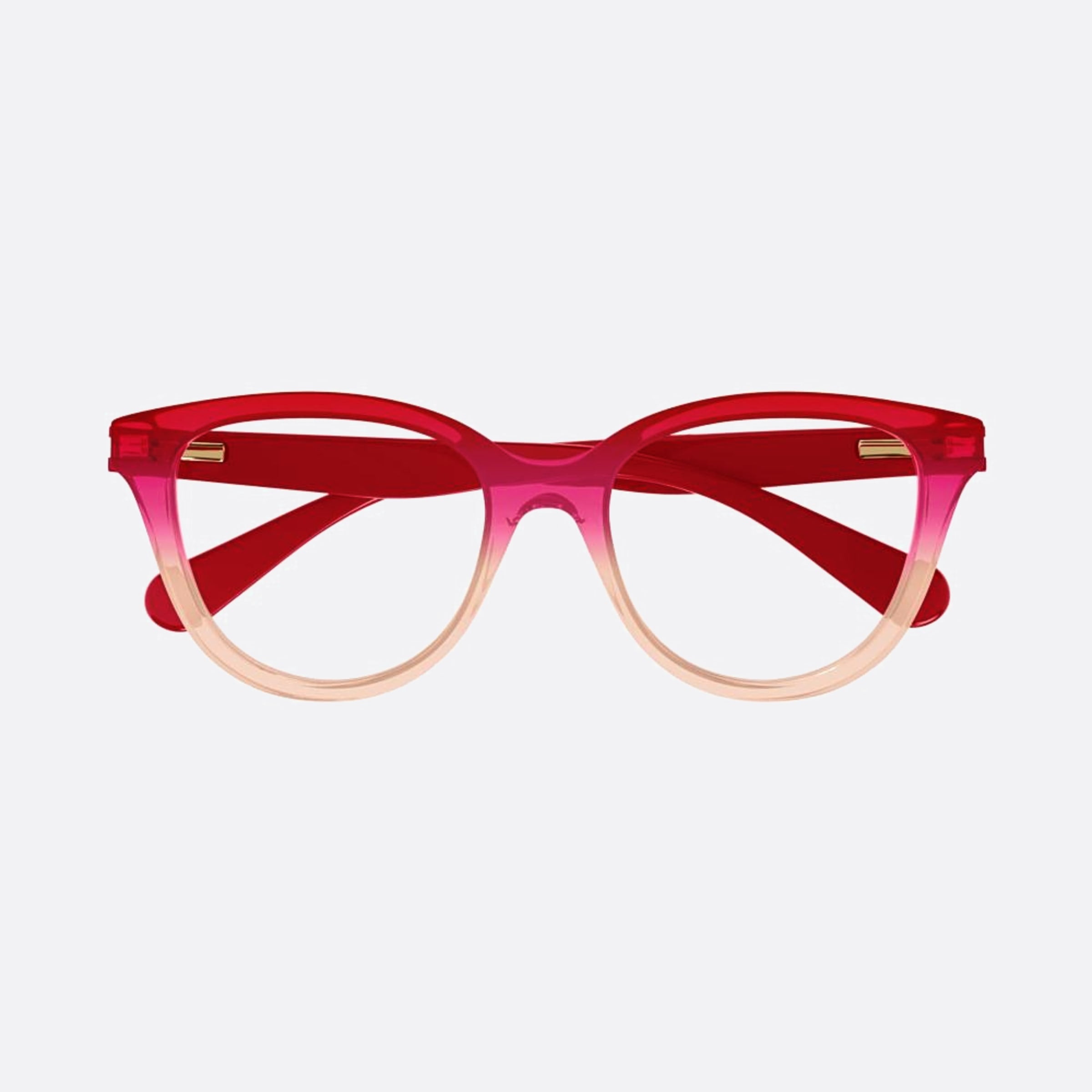 Chloe 47mm Junior Red Round Children Eyeglasses - Main View