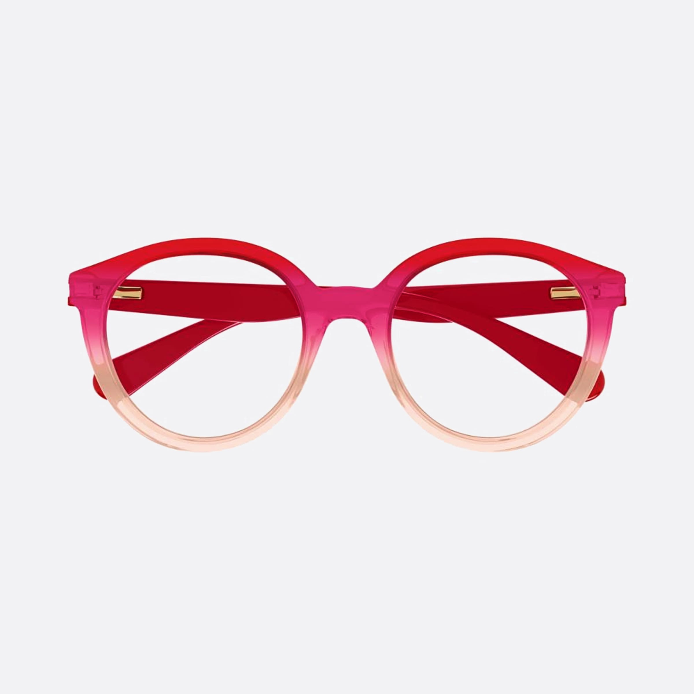 Chloe 47mm Junior Pink Round Children Eyeglasses - Main View