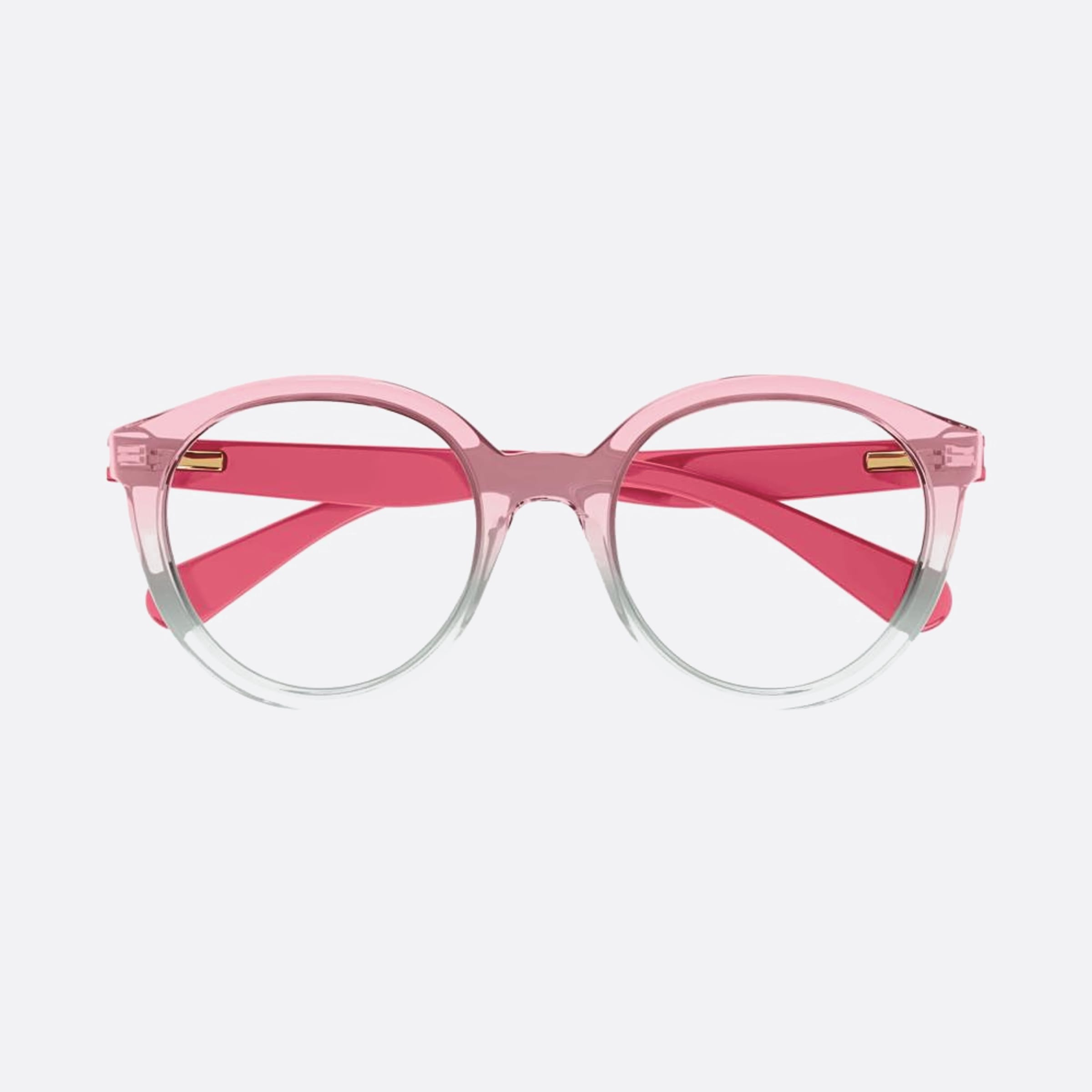 Chloe 47mm Junior Pink Round Children Eyeglasses - Main View