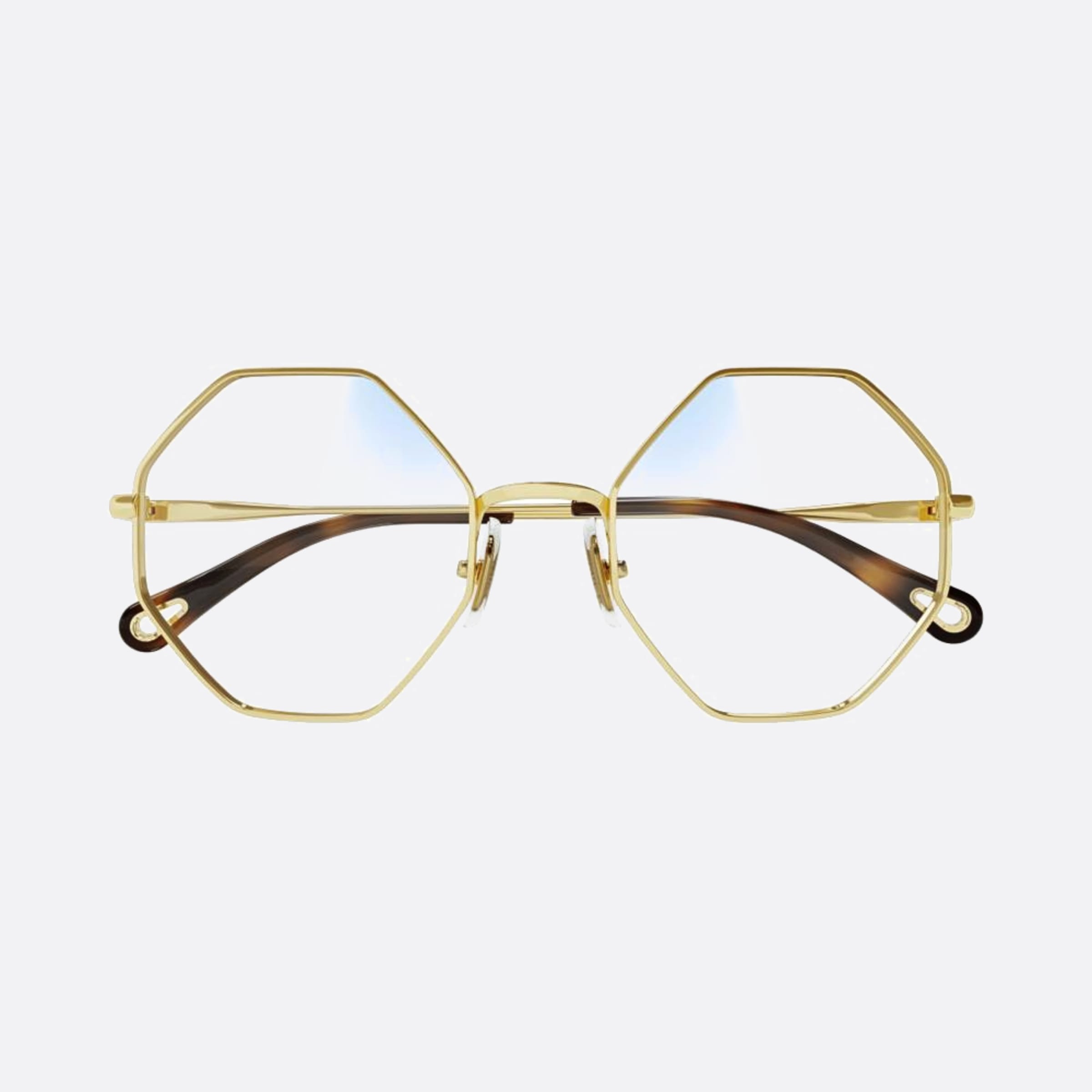 Chloe 53mm Gold Squared Photochromic Women Sunglasses - Main View