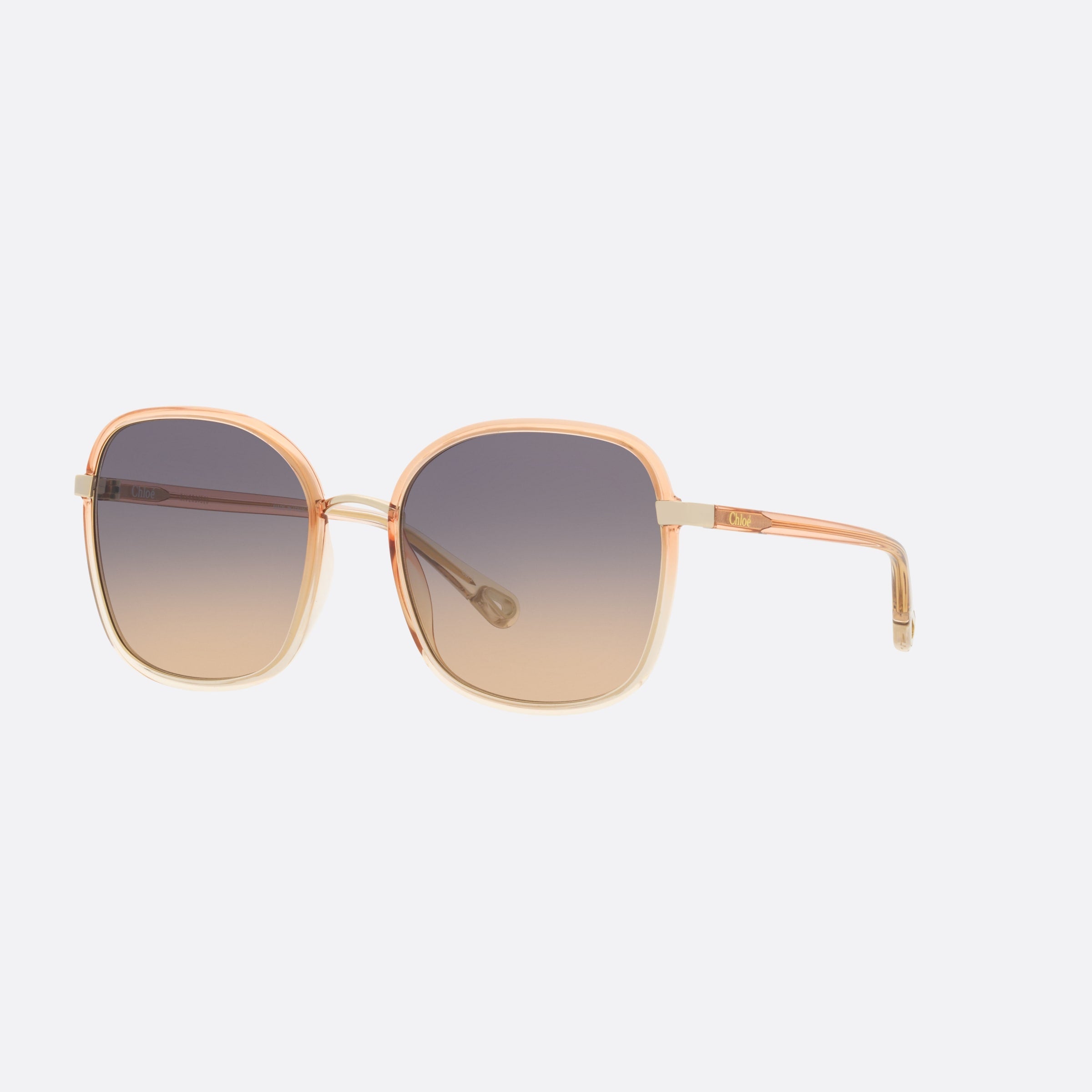 Chloe 56mm Orange Square Women Sunglasses - Main View