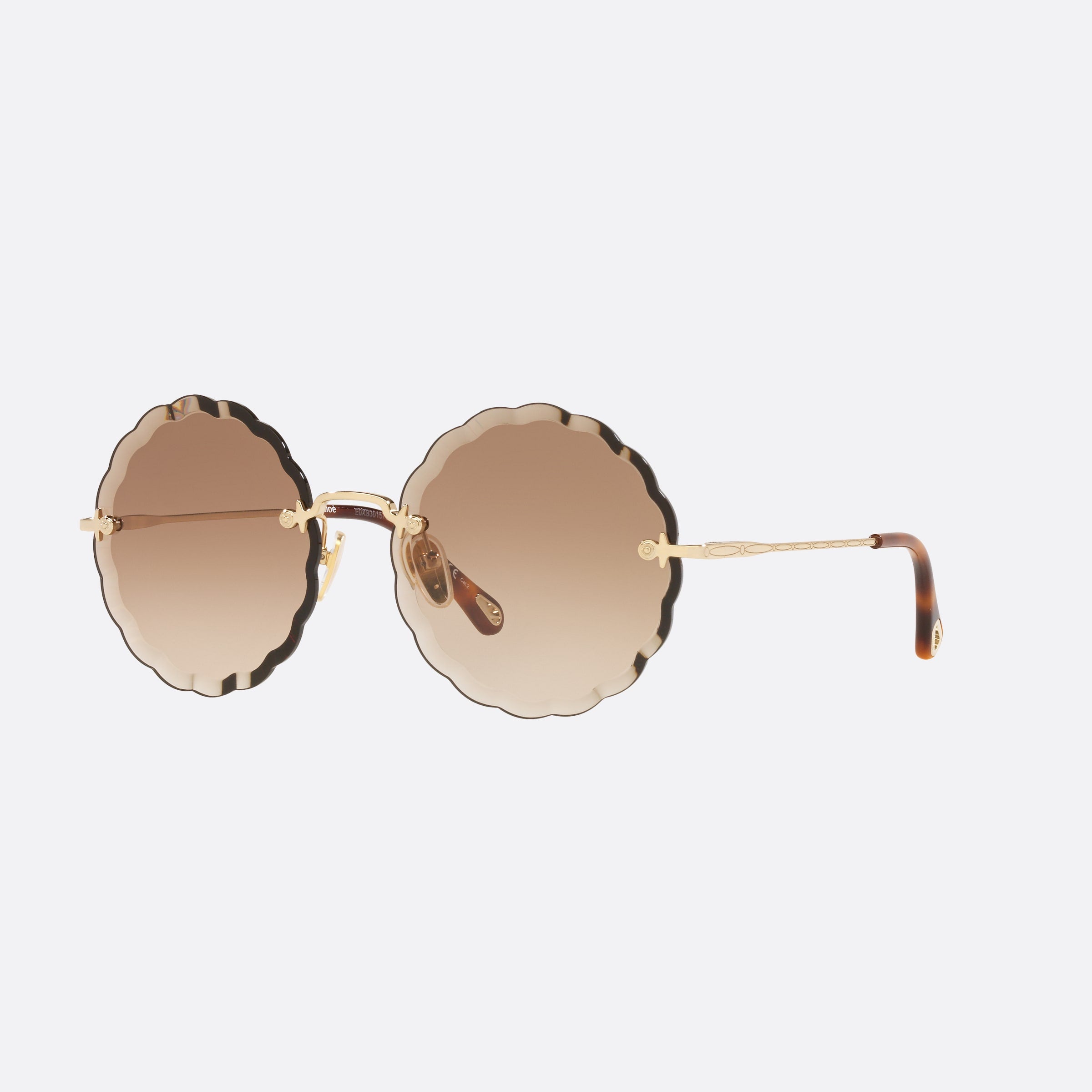 Chloe 53mm Brown Round Women Sunglasses - Main View