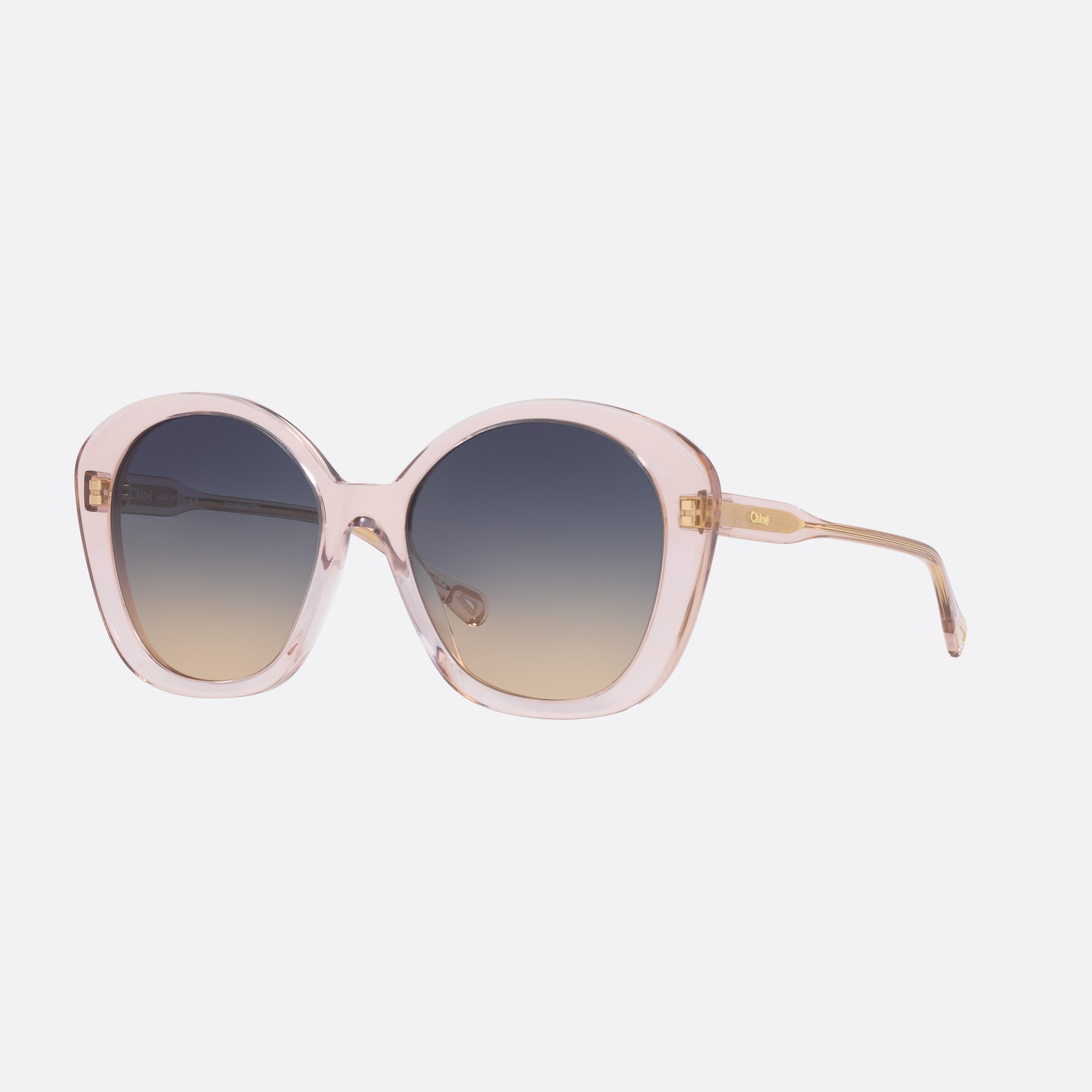 Chloe 55mm Pink Rectangle Women Sunglasses - Main View
