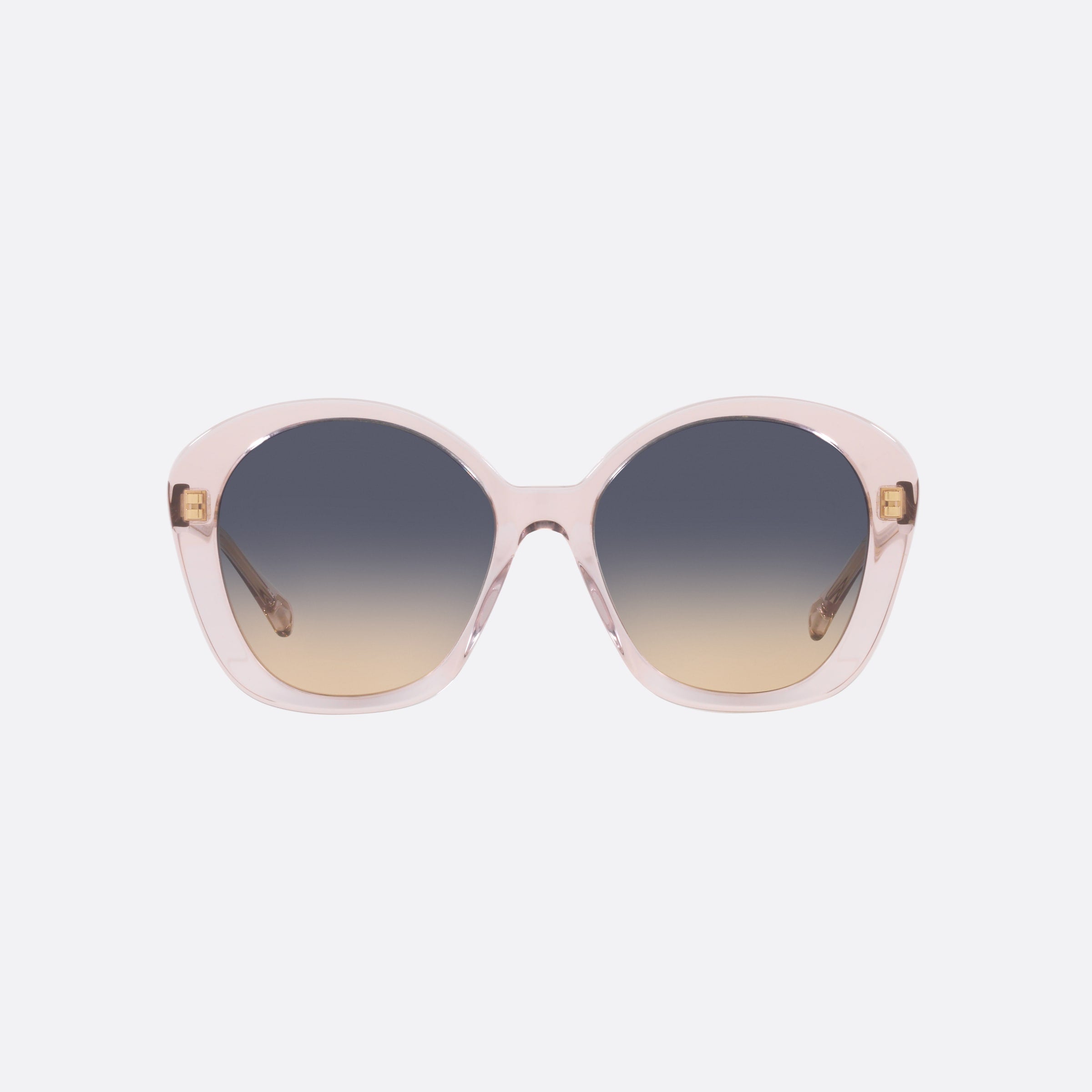 Chloe 55mm Pink Rectangle Women Sunglasses - Side View