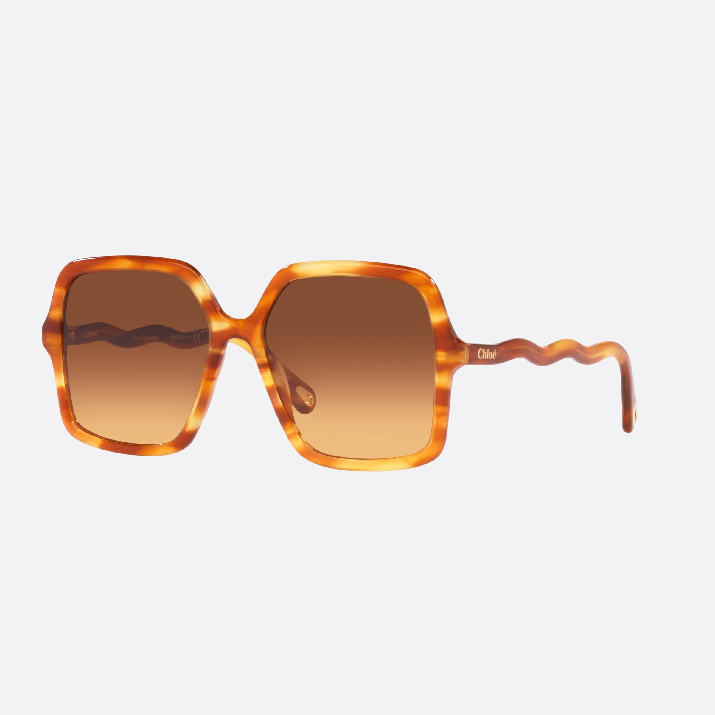 Chloe 58mm Brown Square Women Sunglasses - Main View