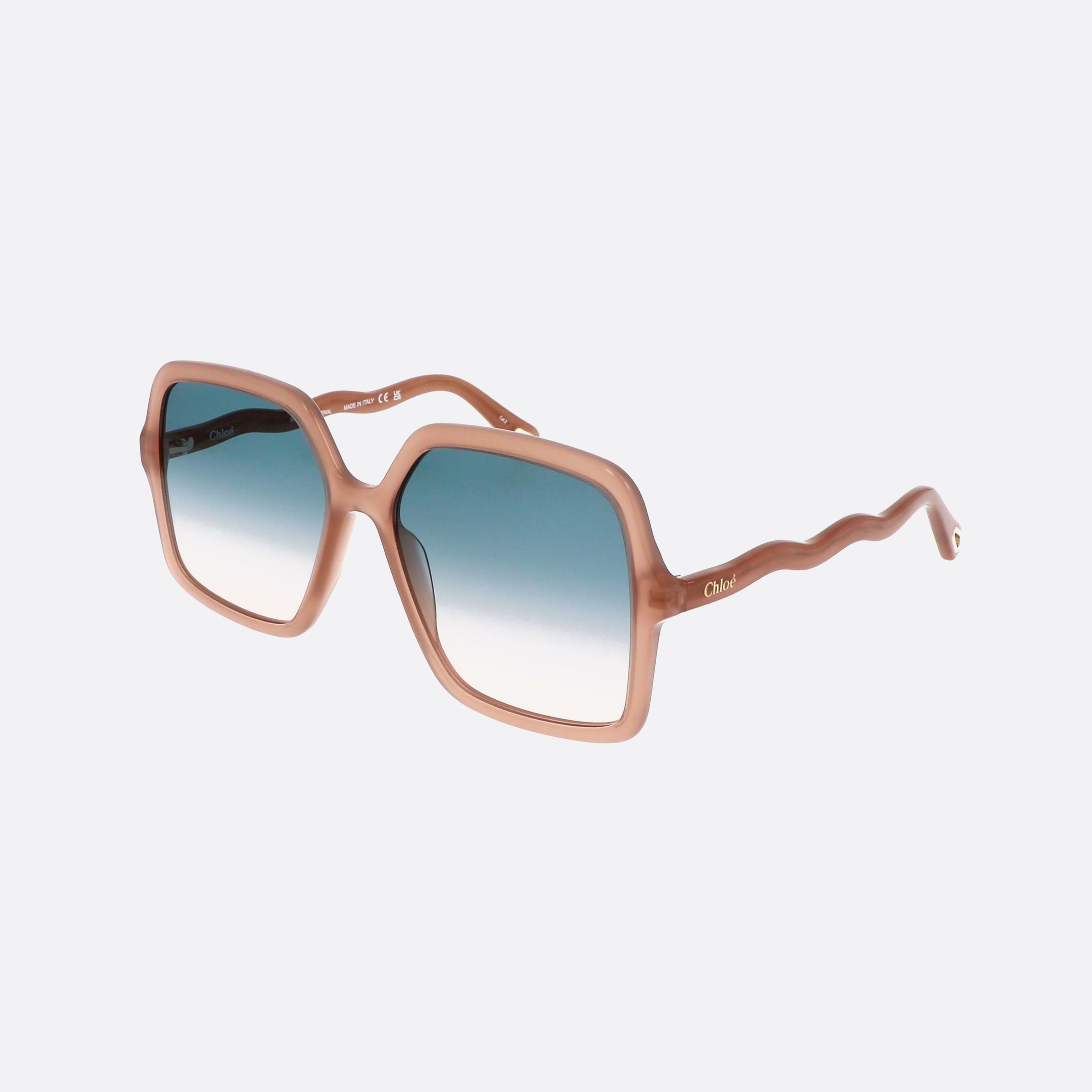 Chloe 58mm Pink Oversize Women Sunglasses - Main View