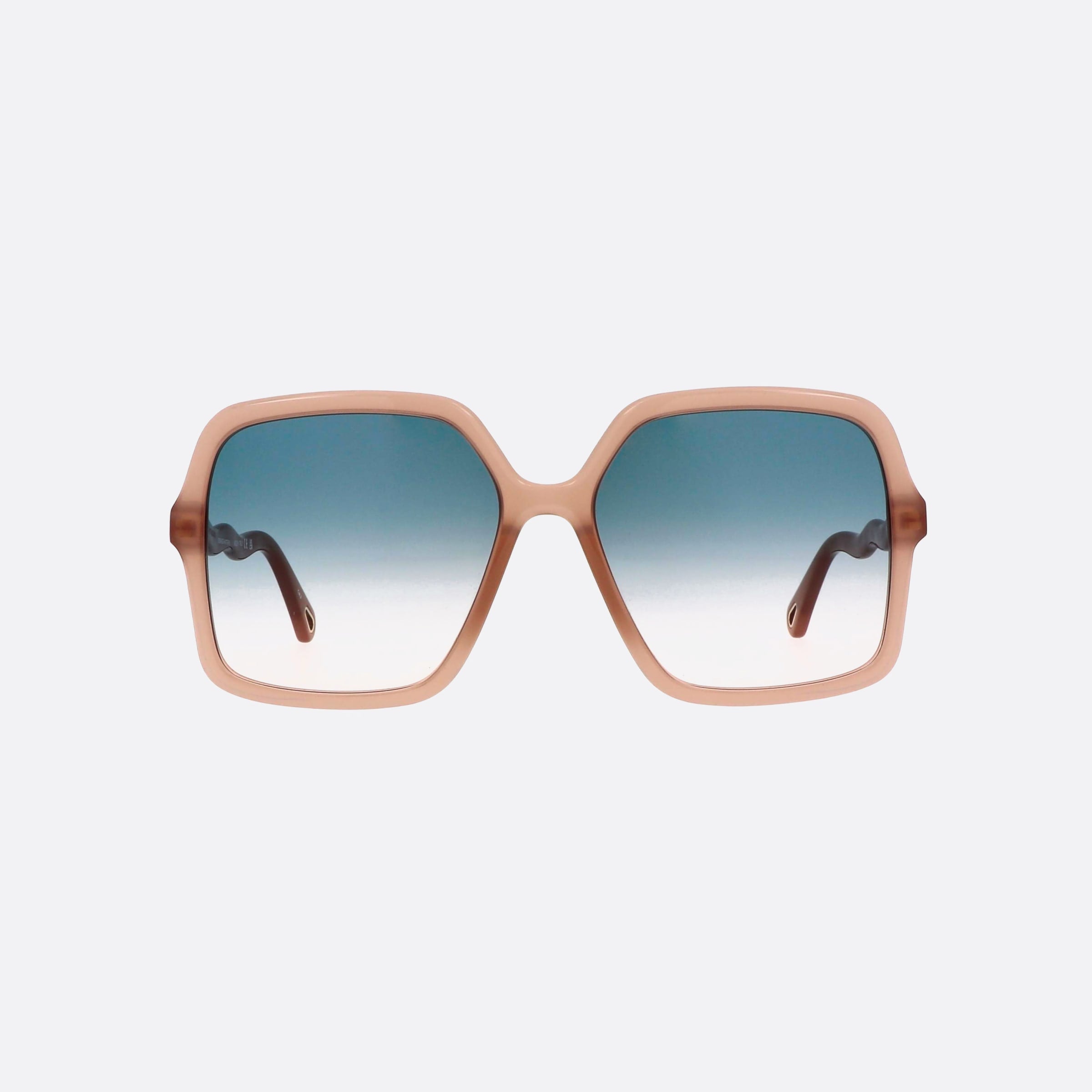 Chloe 58mm Pink Oversize Women Sunglasses - Side View