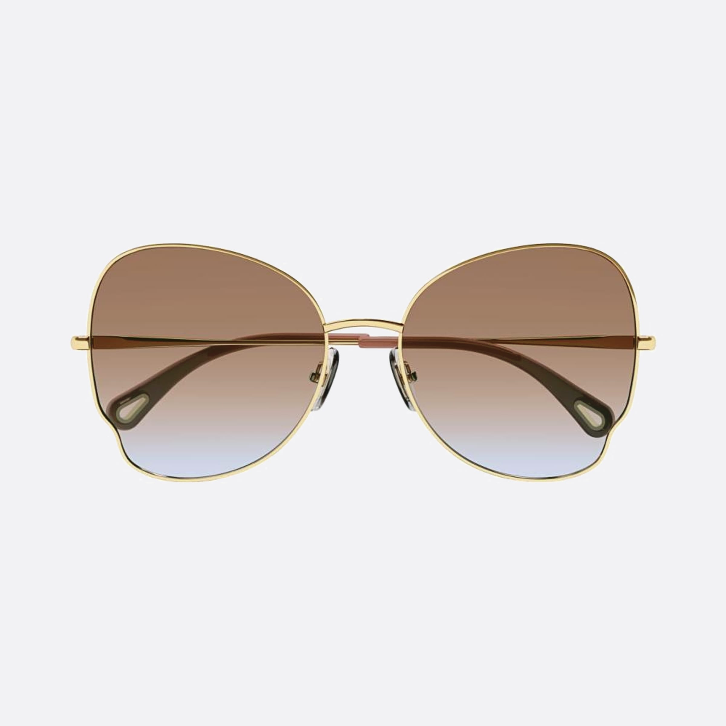 Chloe 59mm Gold Geometric Women Sunglasses - Main View