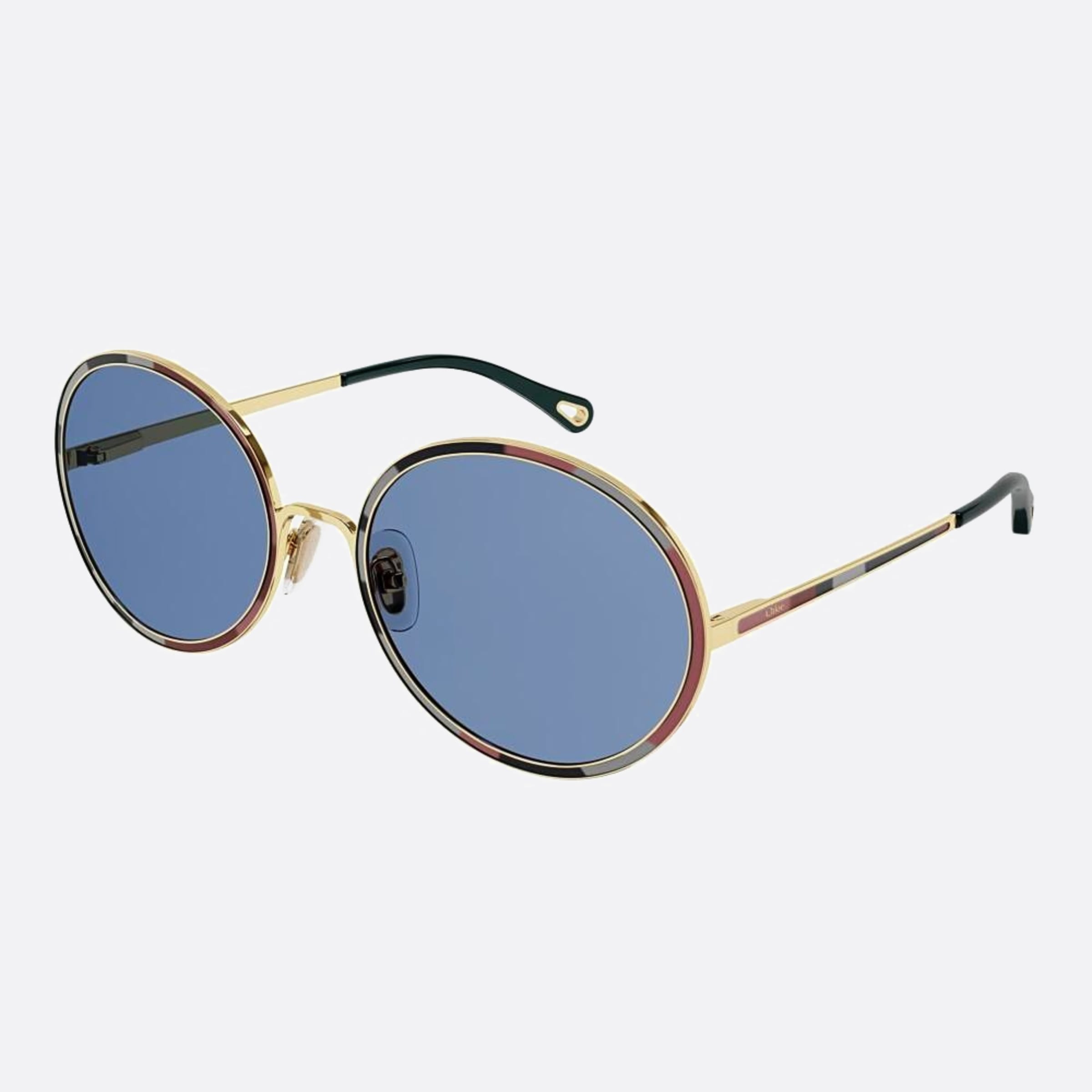 Chloe 60mm Gbb Gold Geometric Women Sunglasses - Side View