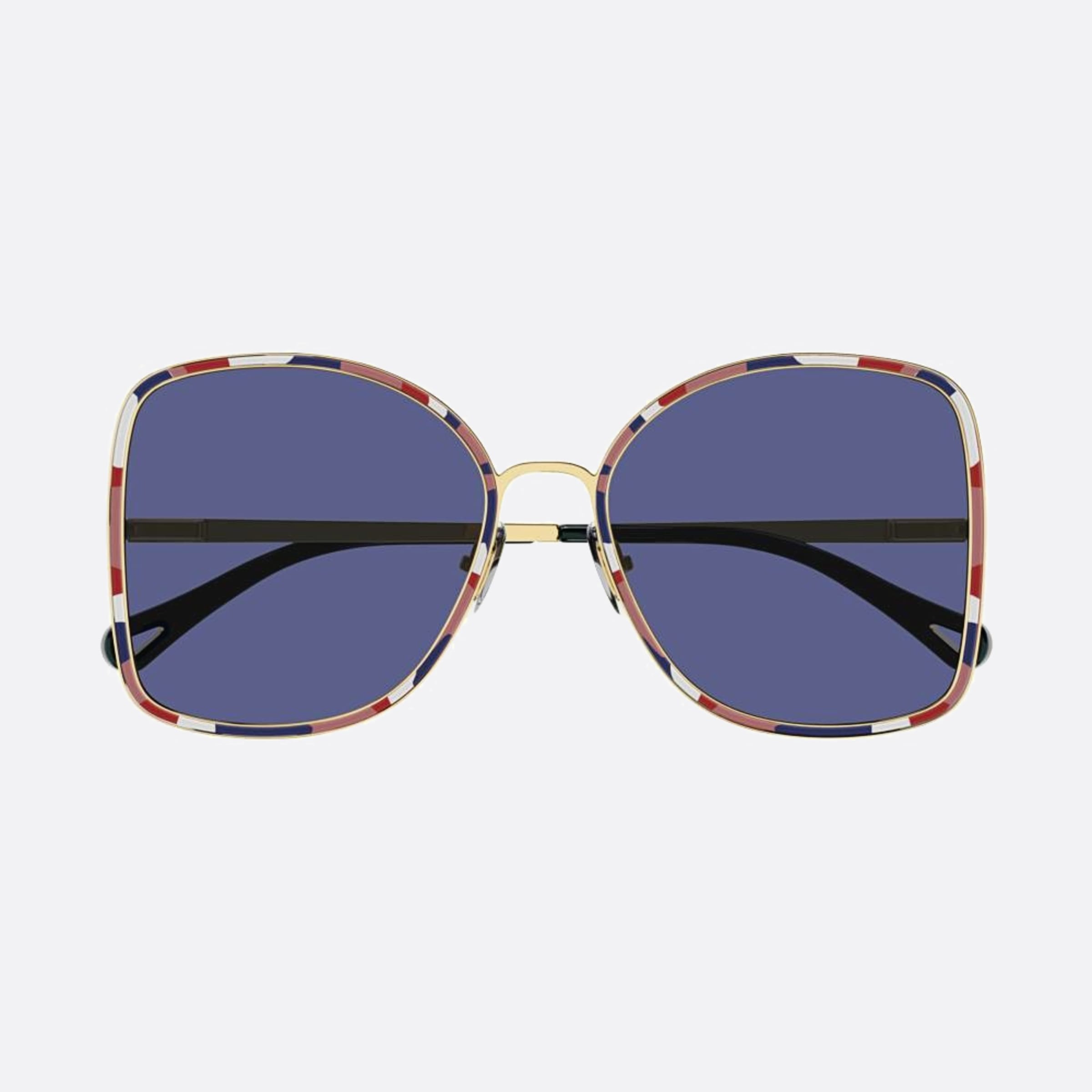Chloe 60mm Gbn Gold Geometric Women Sunglasses - Main View