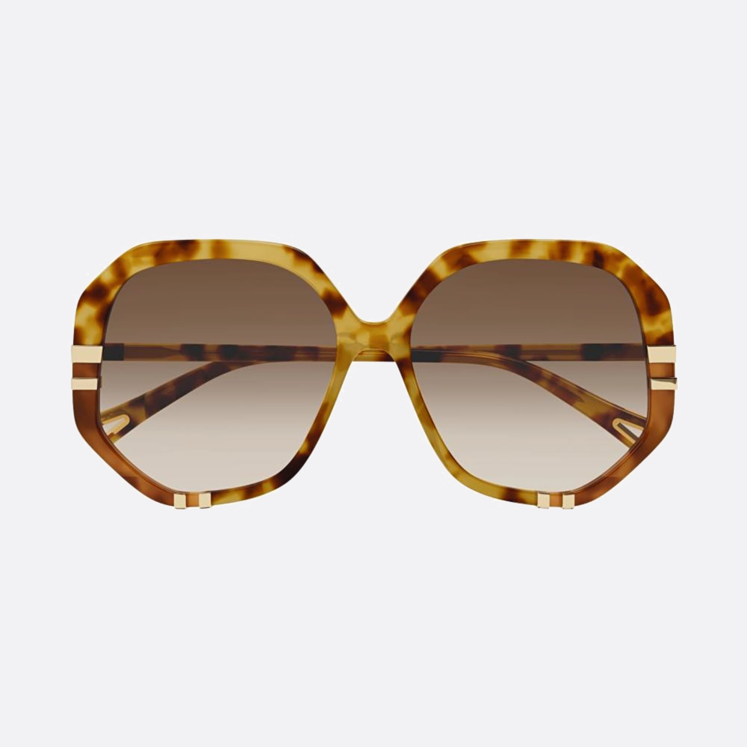 Chloe 58mm Havana Oversize Women Sunglasses - Main View