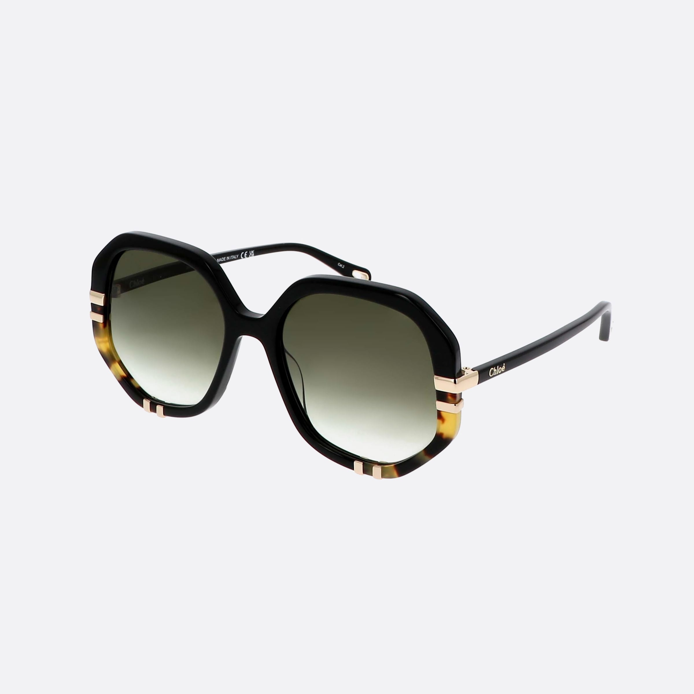 Chloe 55mm Black Oversize Women Sunglasses - Main View