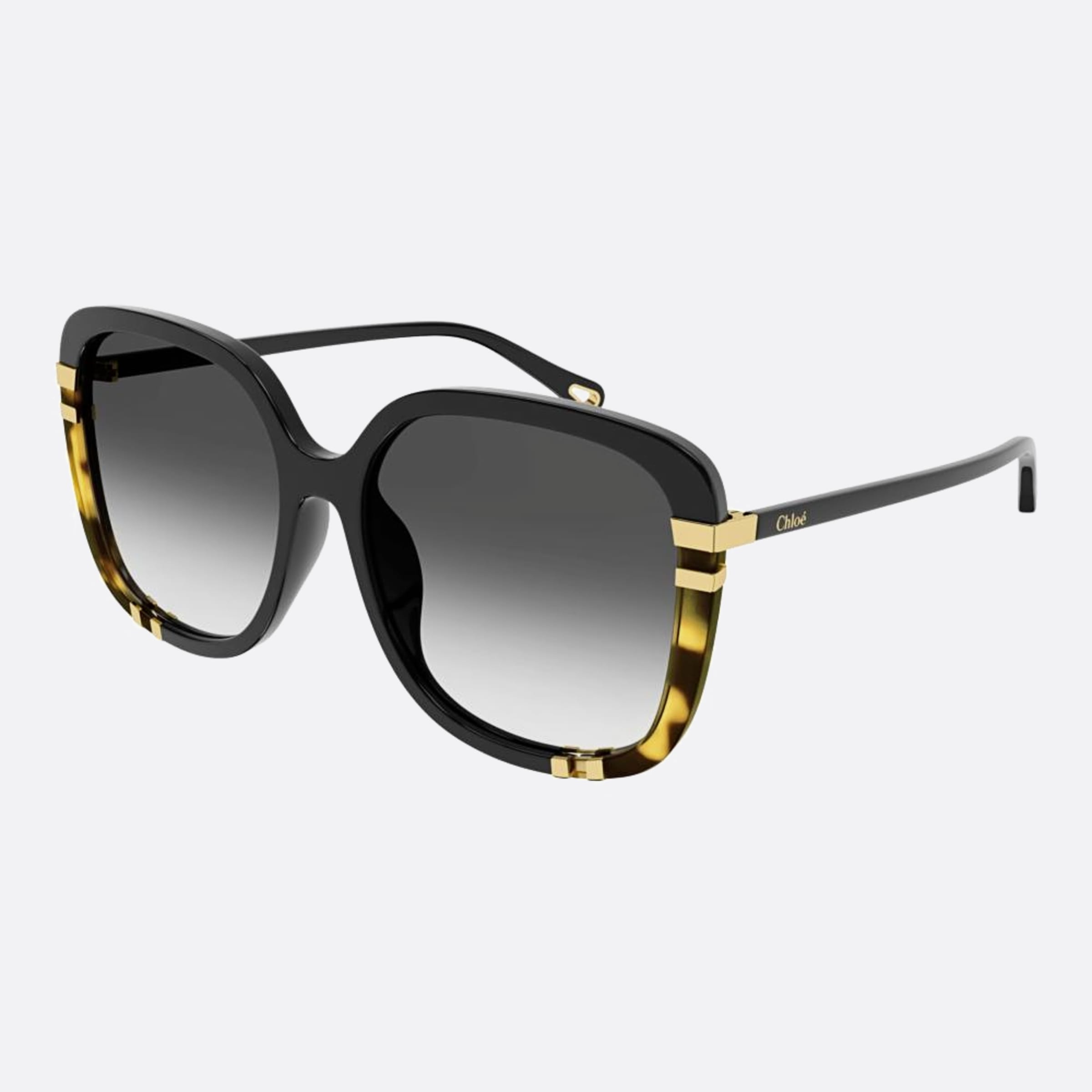 Chloe 59mm Ch0106sa Bgys Black Oversize Women Sunglasses - Side View