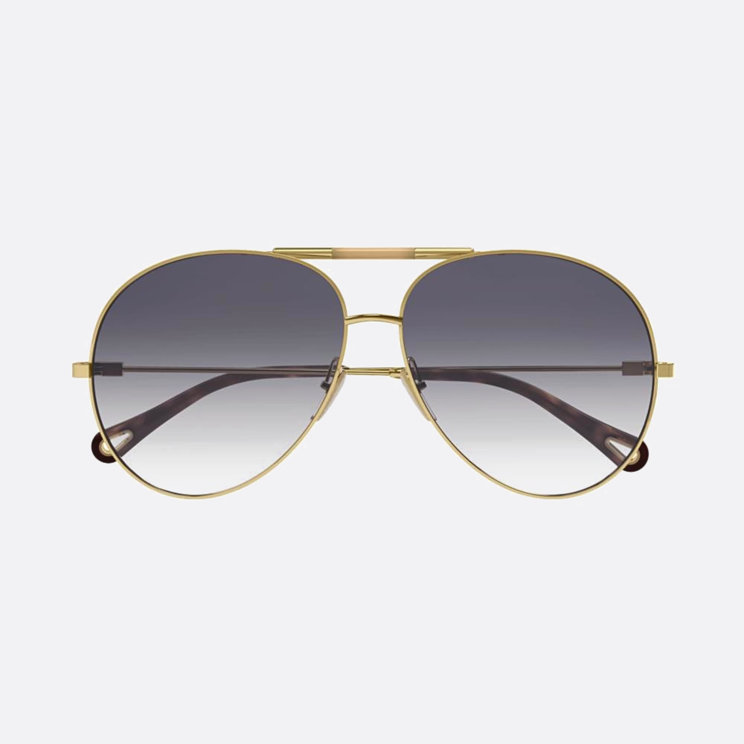 Chloe 62mm Gold Pilot Women Sunglasses - Main View