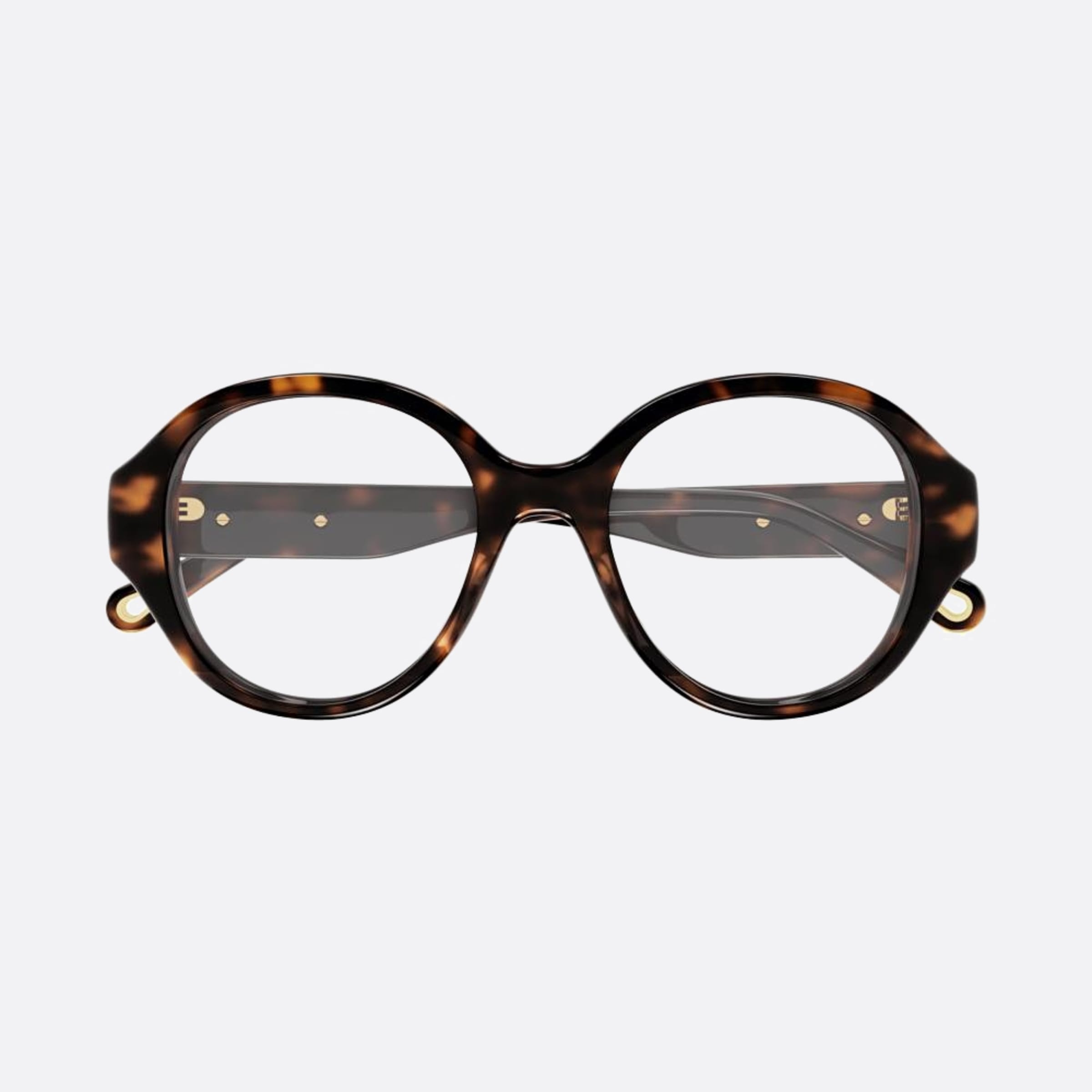 Chloe 50mm Havana Round Women Eyeglasses - Main View