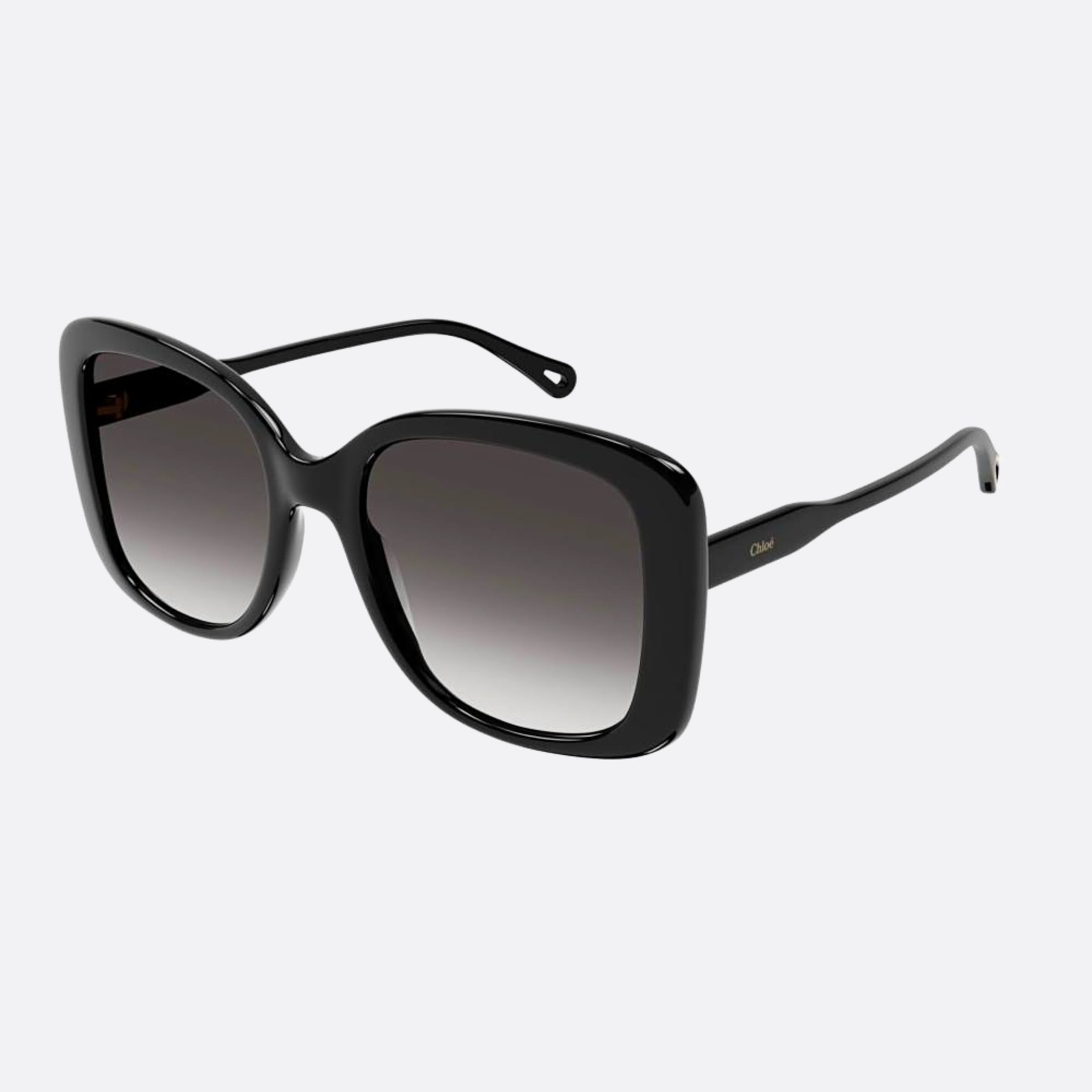 Chloe 57mm Ch0125sa Black Butterfly Women Sunglasses - Side View