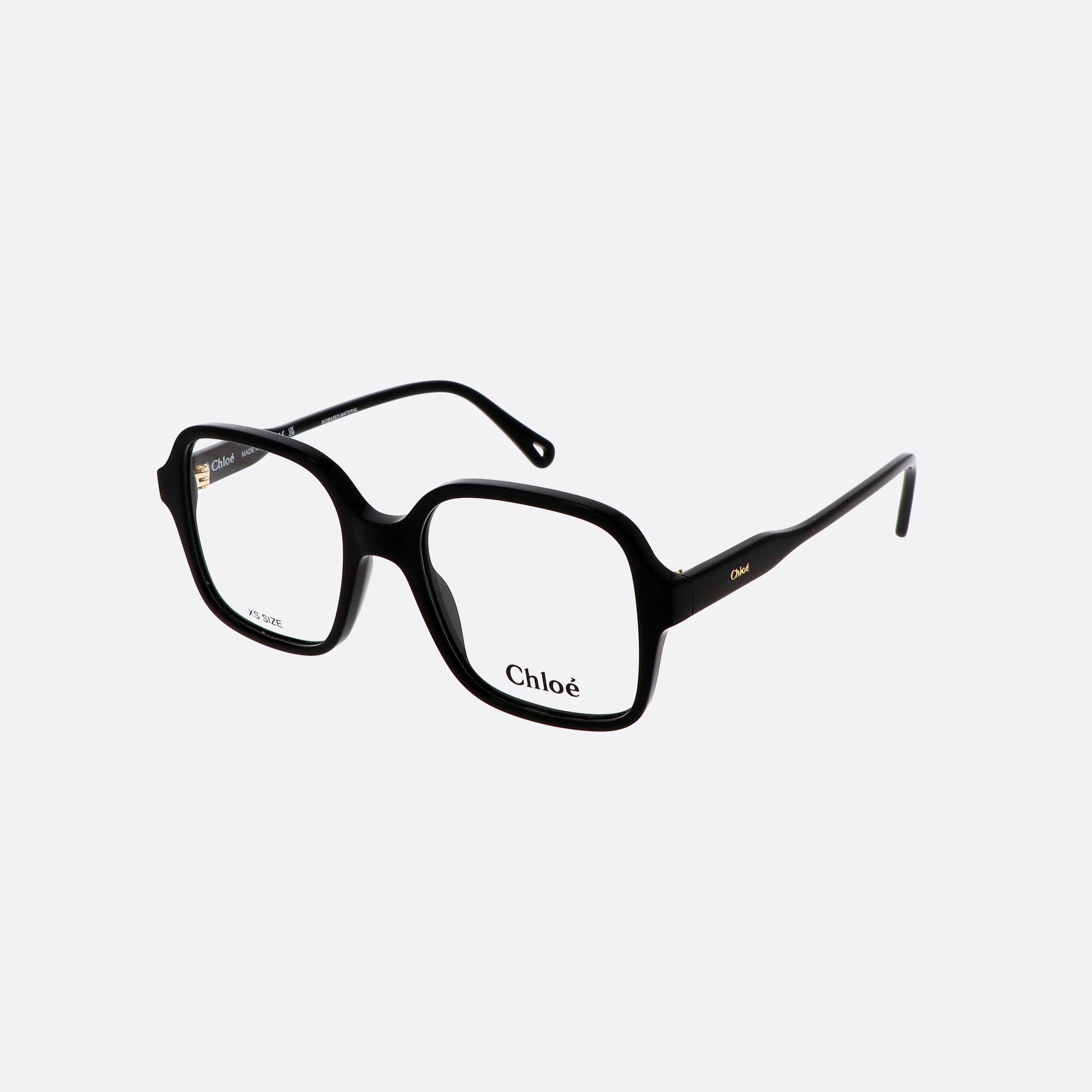 Chloe 49mm Black Geometric Women Eyeglasses - Main View