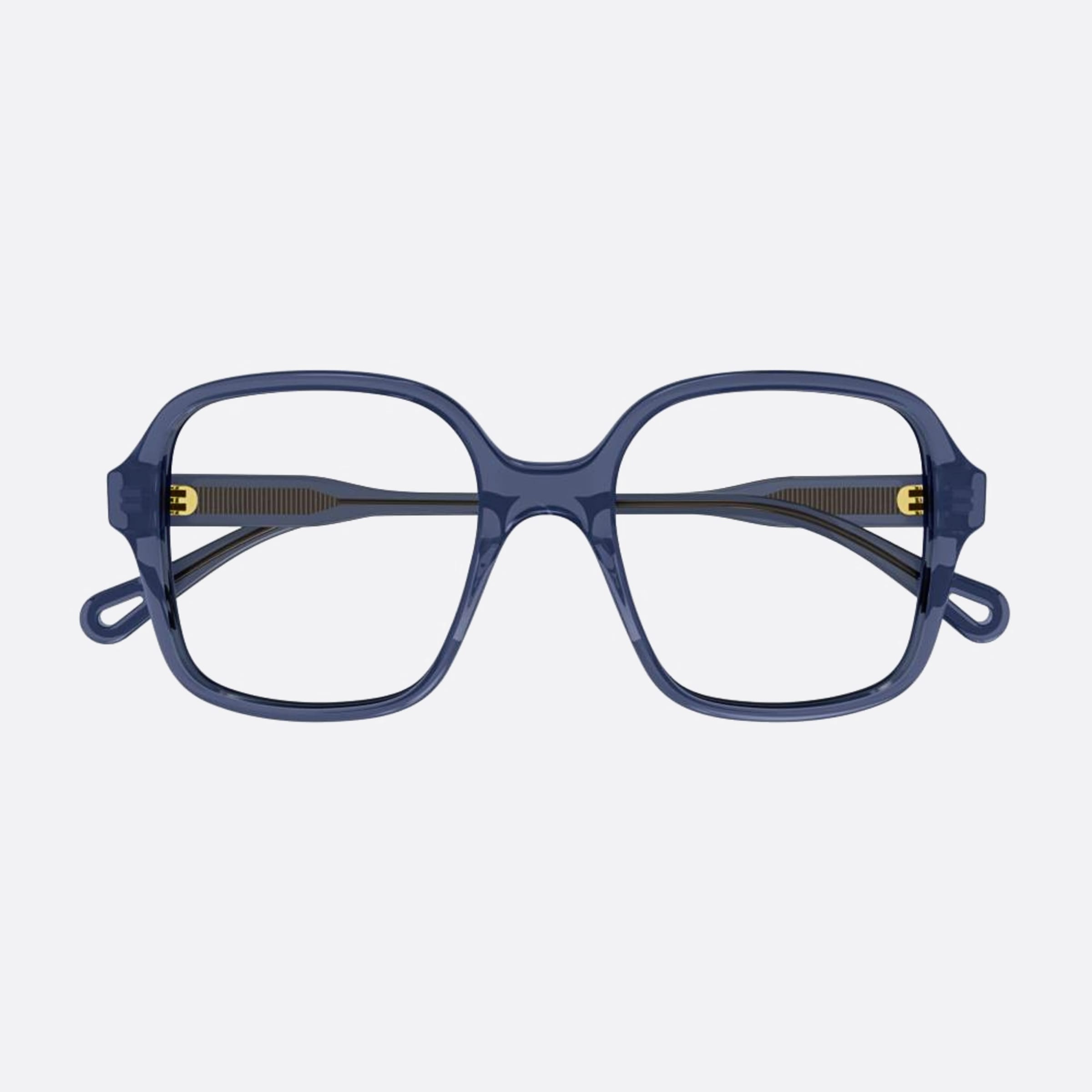 Chloe 49mm Blue Geometric Women Eyeglasses - Main View