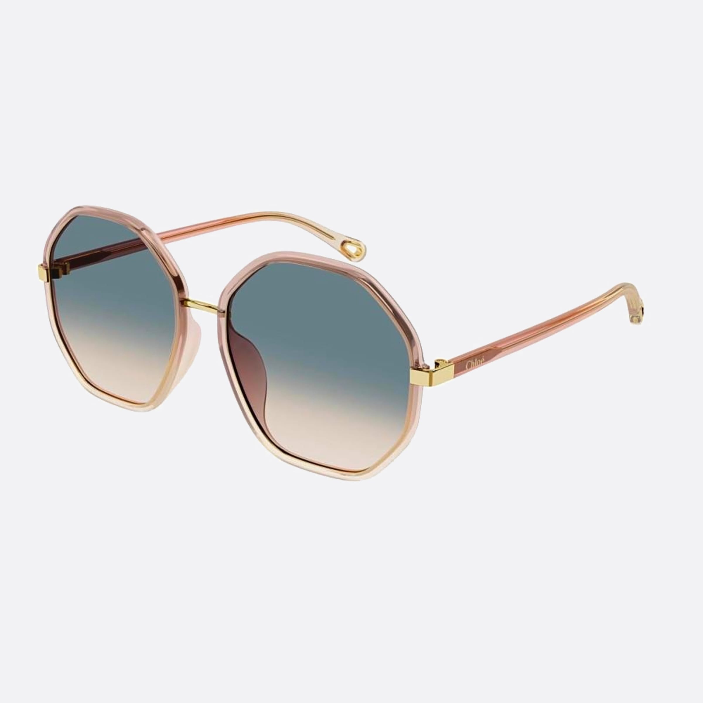 Chloe 59mm Ch0133sa Htp Orange Geometric Women Sunglasses - Side View