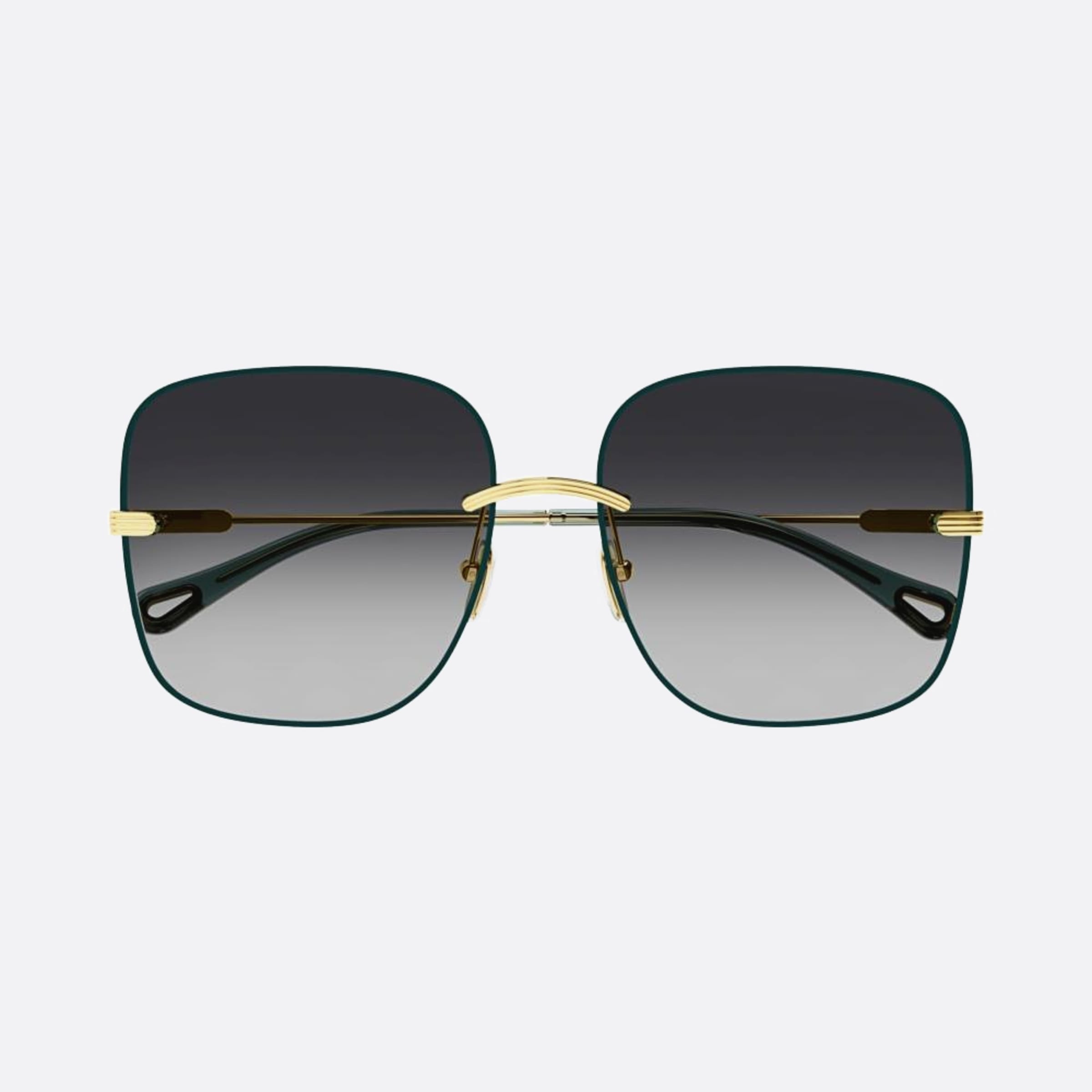 Chloe 61mm Green Geometric Women Sunglasses - Main View