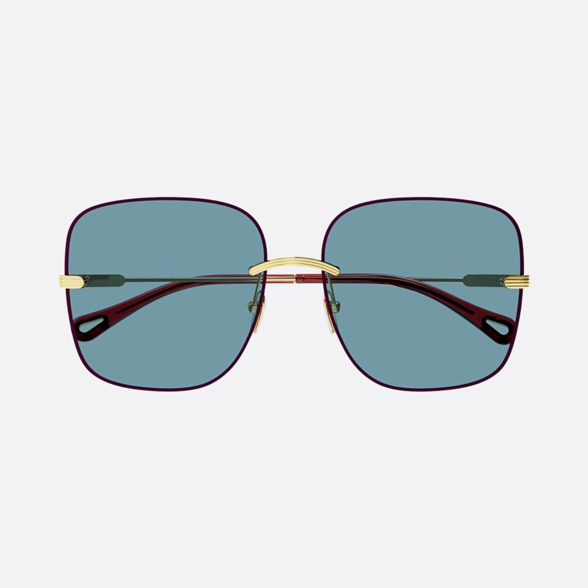 Chloe 61mm Pink Geometric Women Sunglasses - Main View