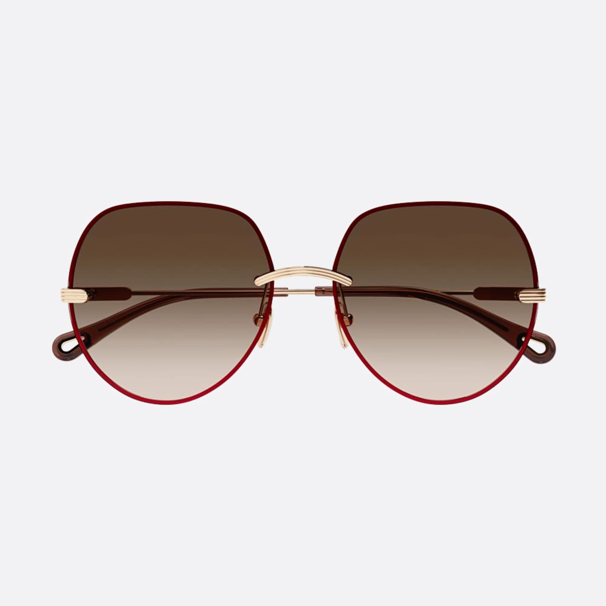 Chloe 58mm Red Geometric Women Sunglasses - Main View