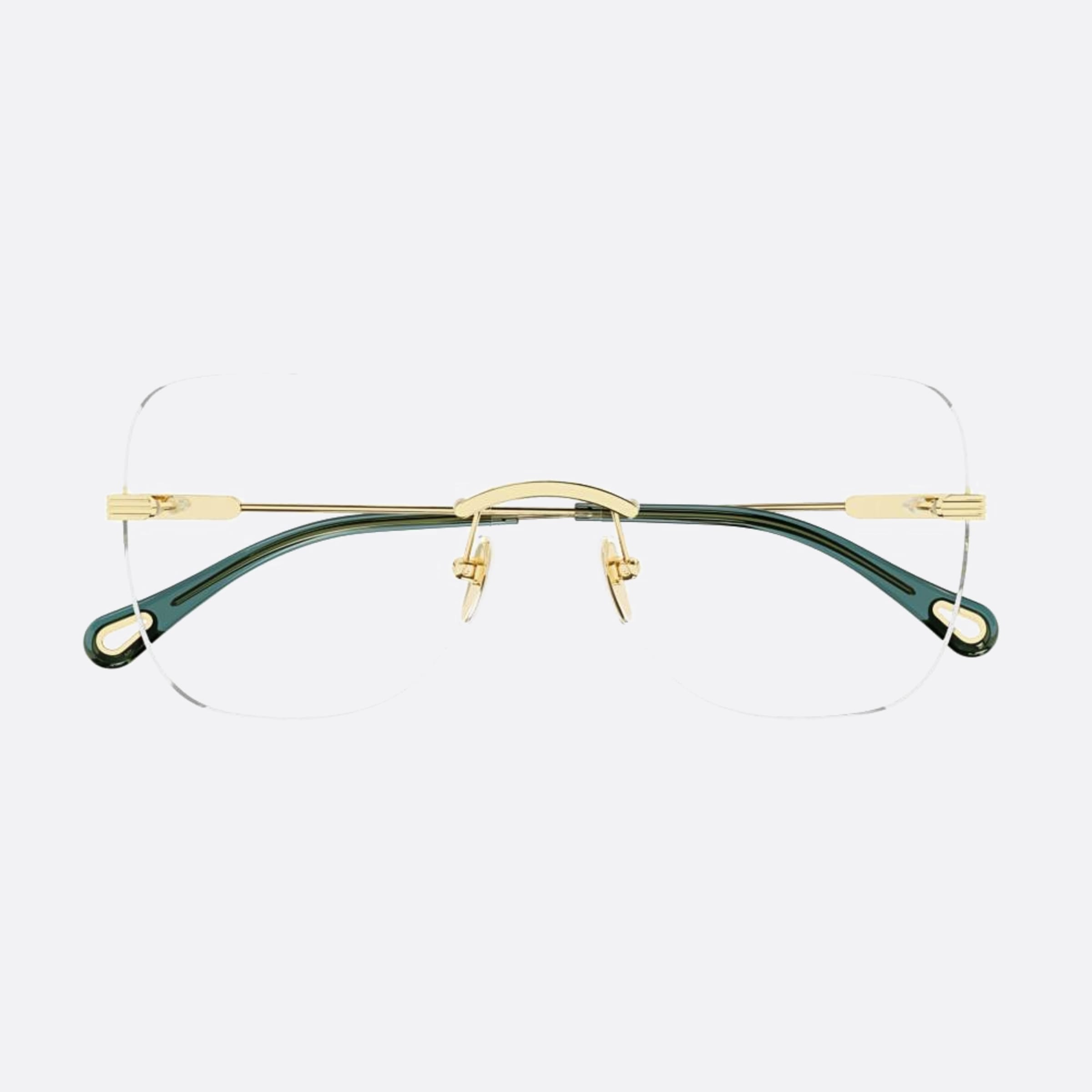 Chloe 57mm Gold Butterfly Women Eyeglasses - Main View