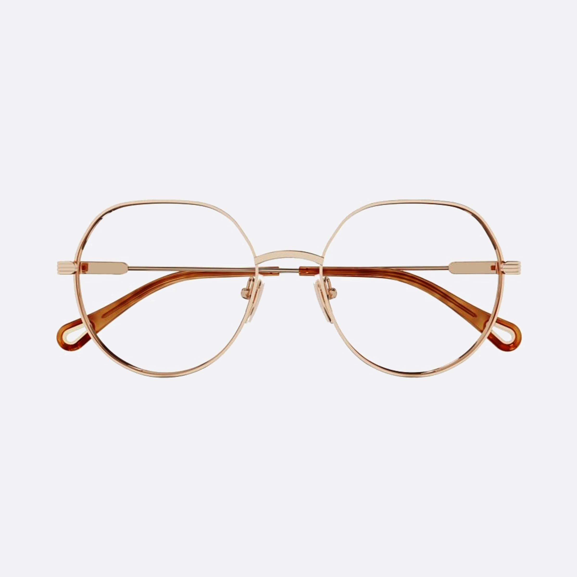 Chloe 48mm Rose Gold Round Women Eyeglasses - Main View