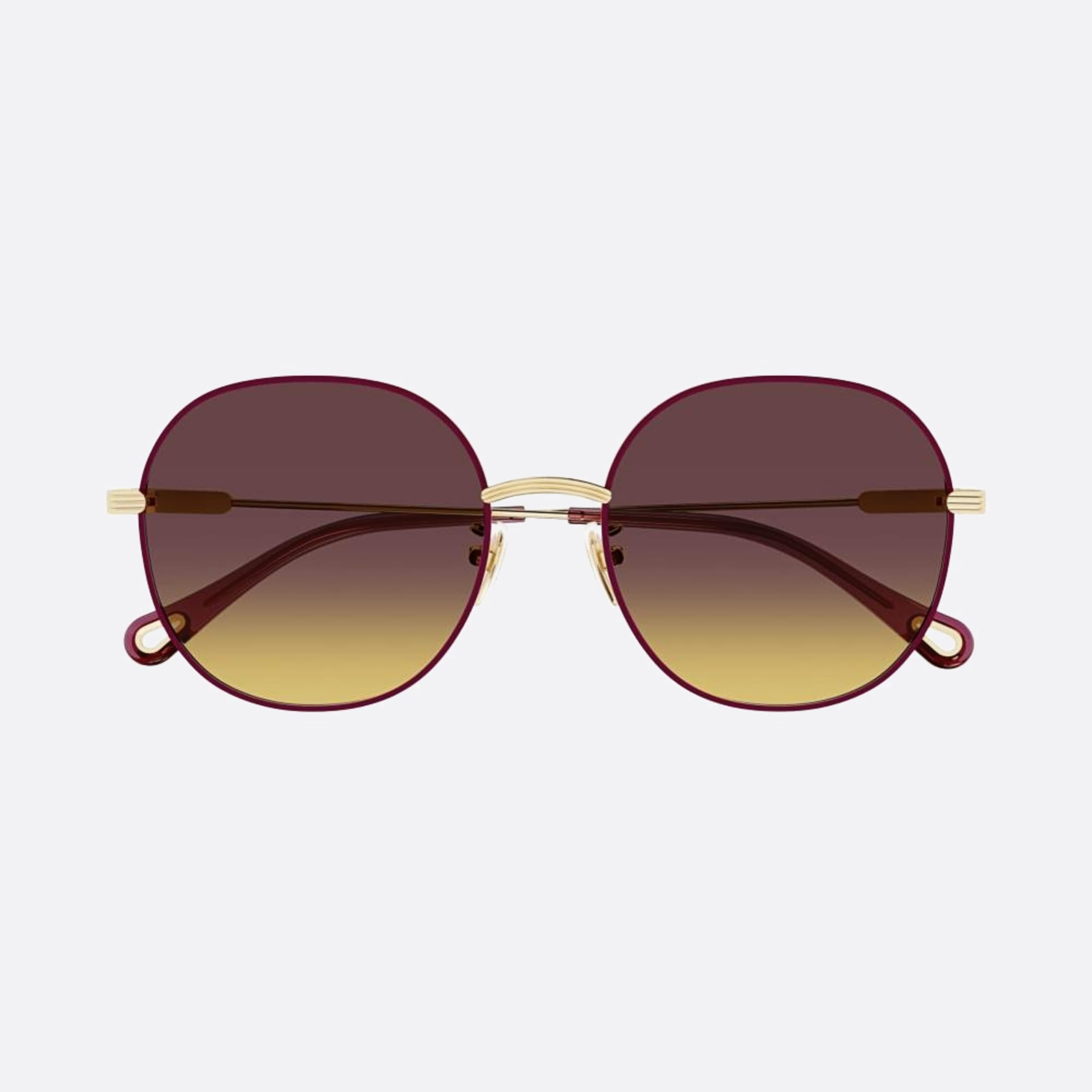 Chloe 57mm Ch0140sa Ser Gold Geometric Women Sunglasses - Main View