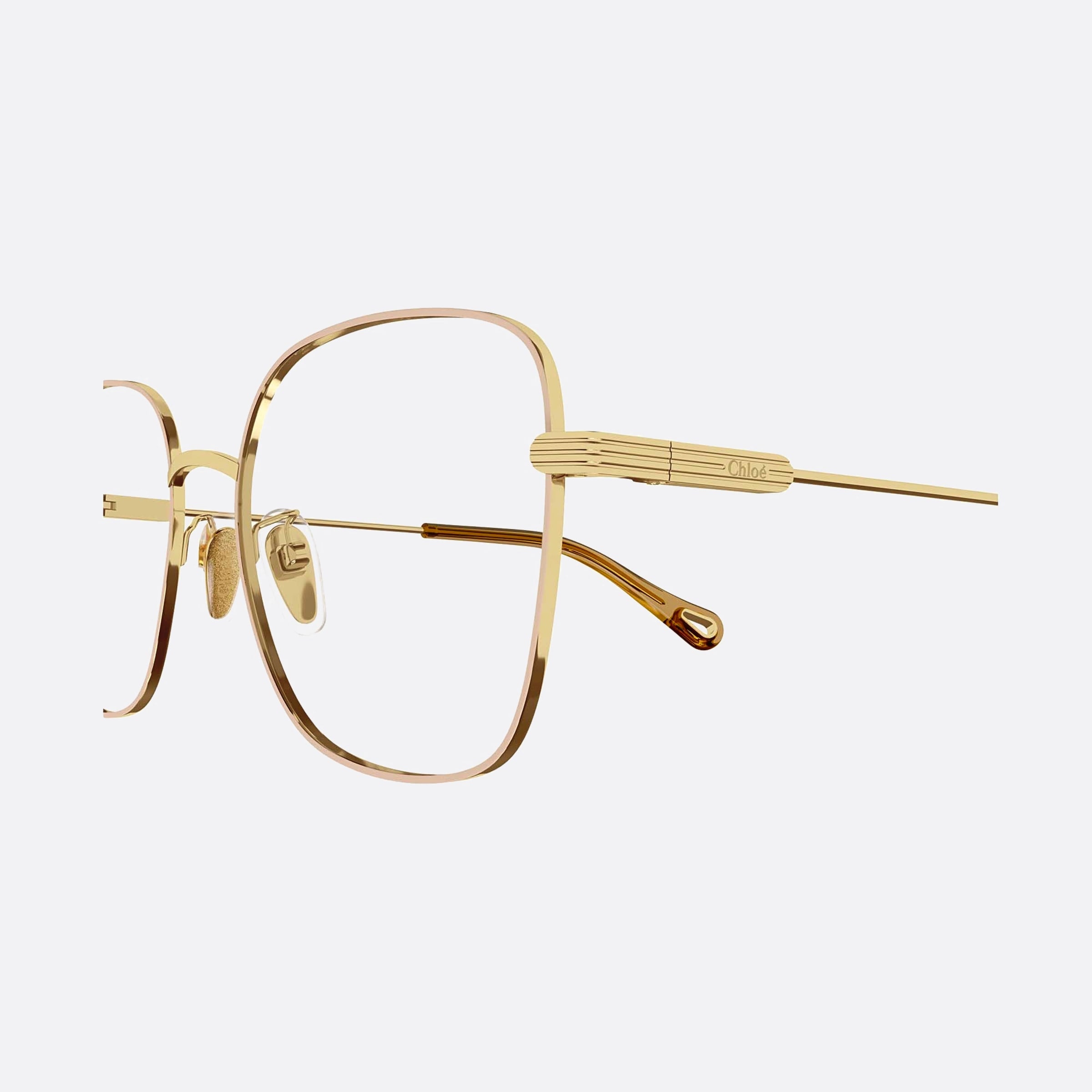 Chloe 54mm Ch0141oa Gold Geometric Women Eyeglasses - Detail View