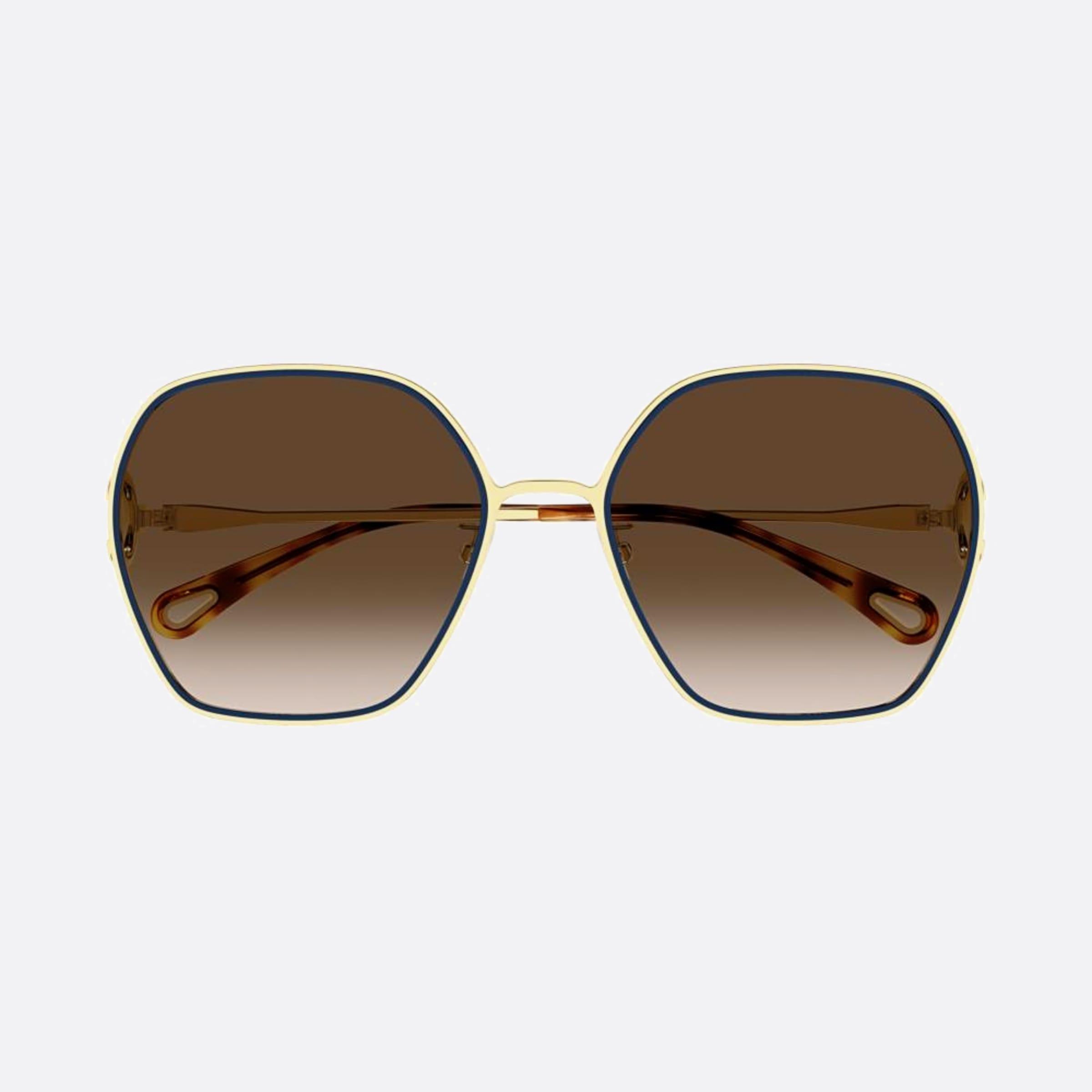 Chloe 61mm Gold Geometric Women Sunglasses - Main View