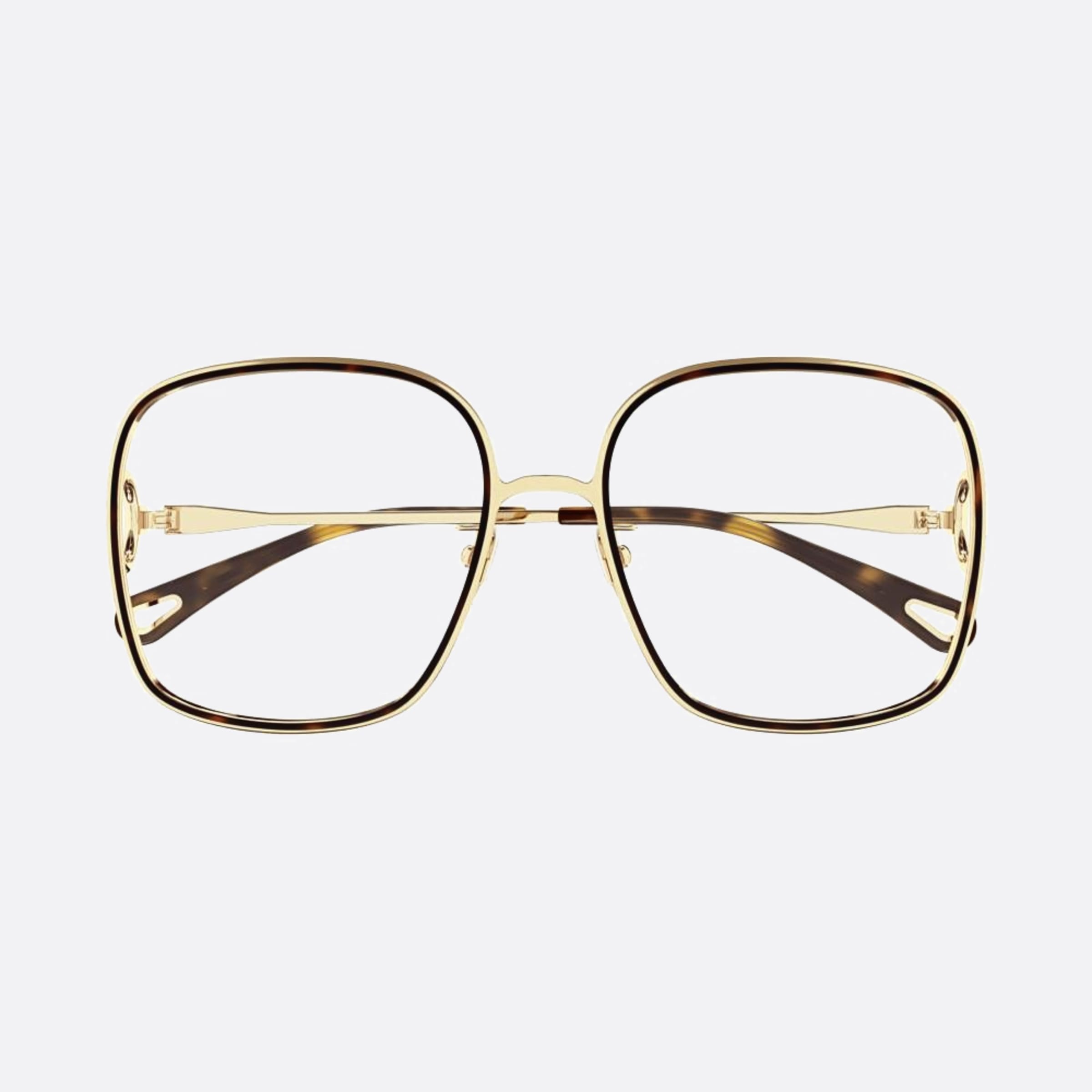 Chloe 56mm Havana Geometric Women Eyeglasses - Main View