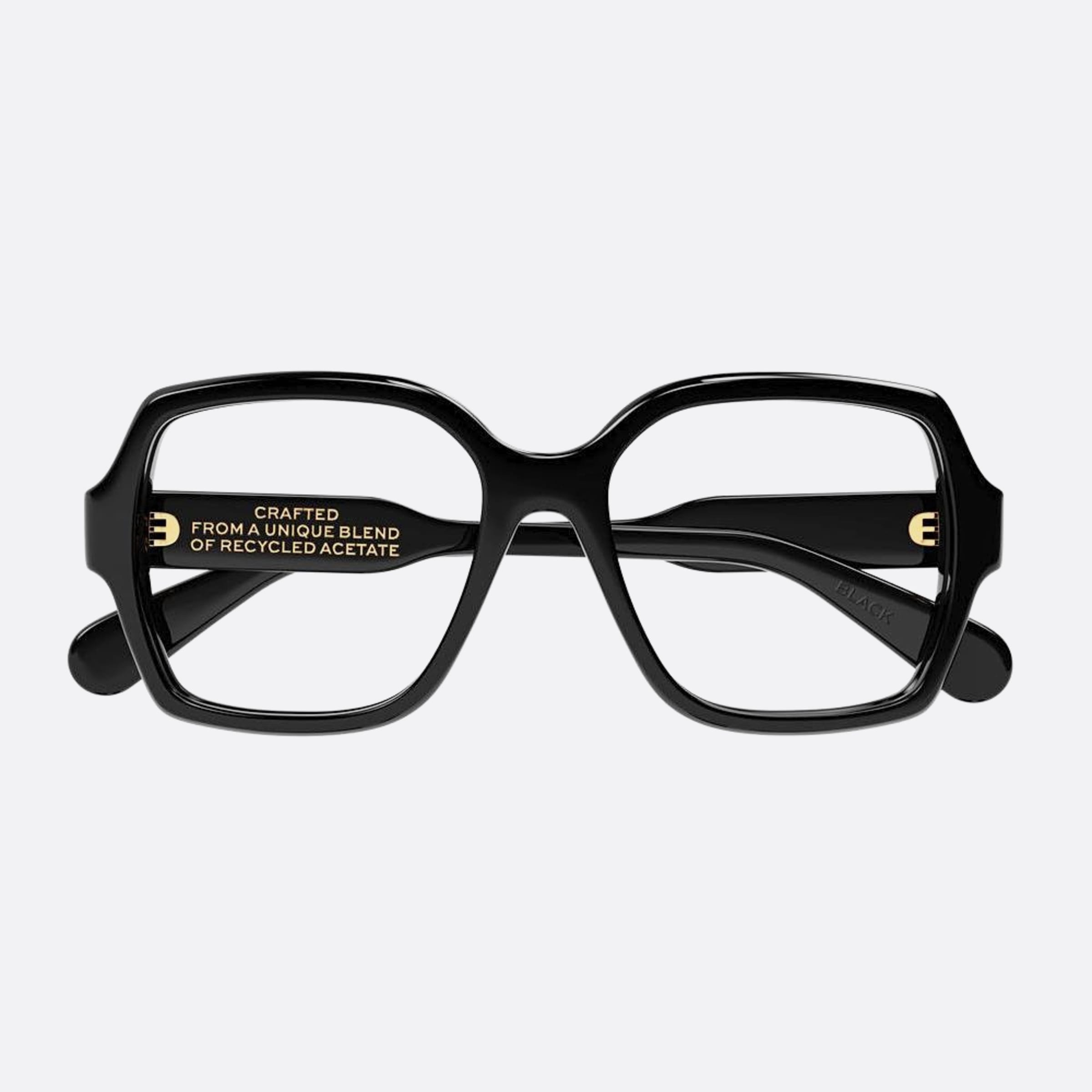 Chloe 53mm Black Geometric Women Eyeglasses - Main View