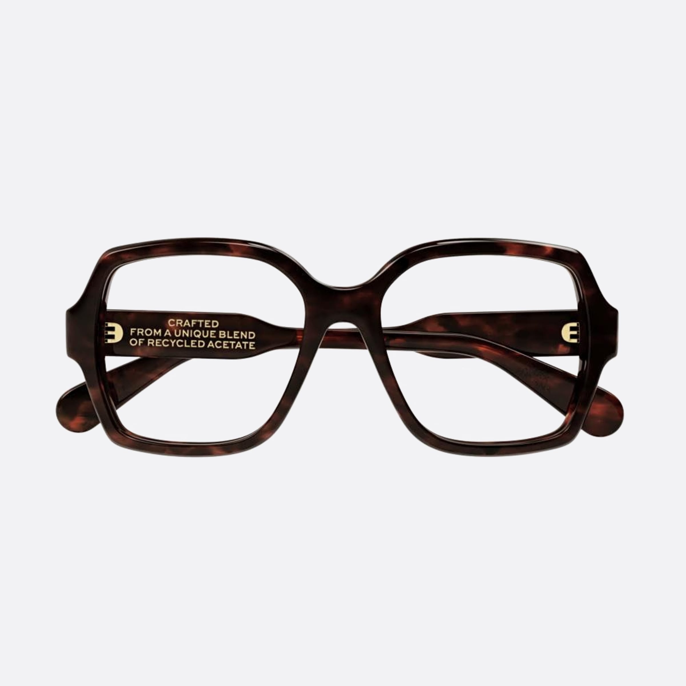 Chloe 53mm Havana Geometric Women Eyeglasses - Main View