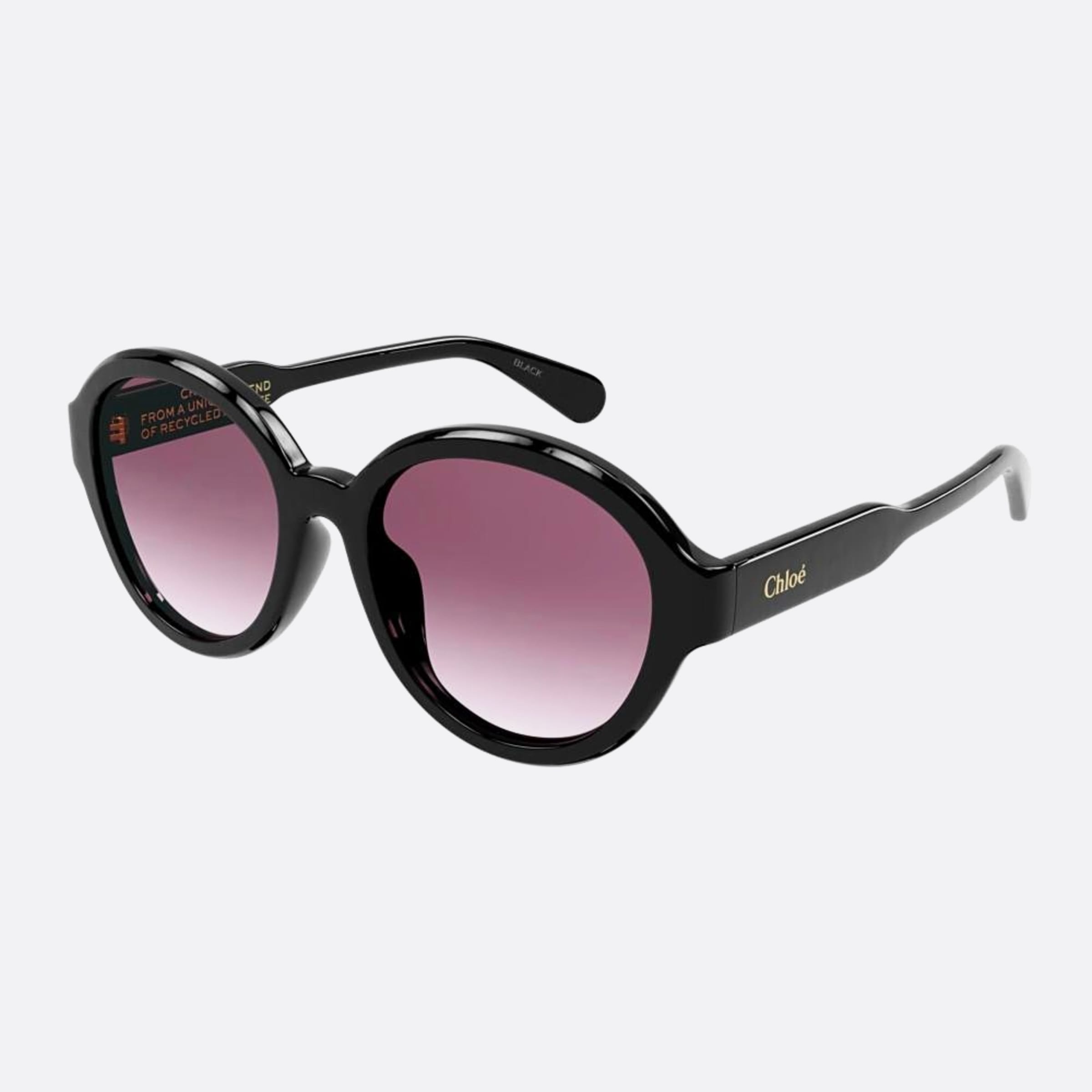 Chloe 54mm Ch0156sk Asw Black Oversize Women Sunglasses - Side View