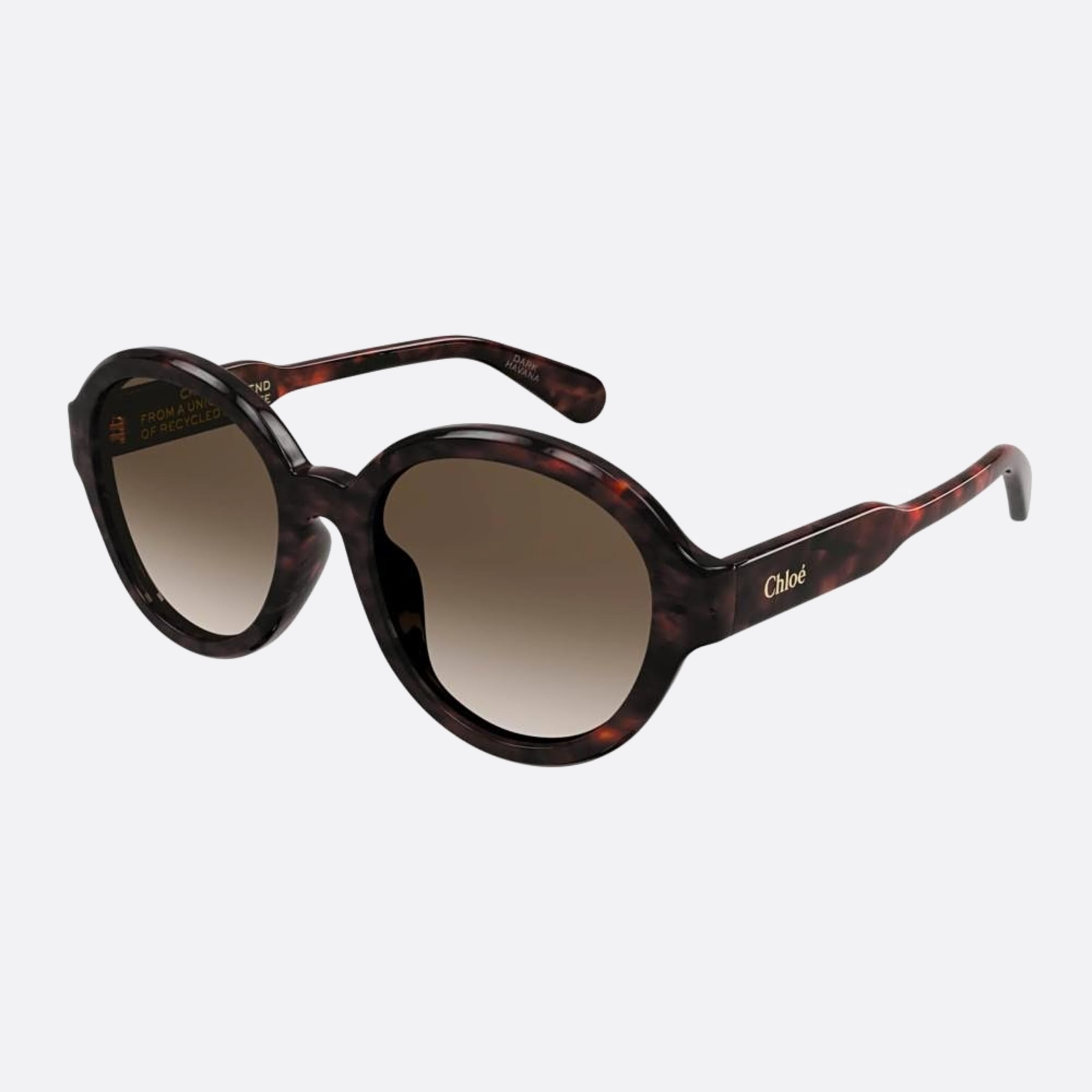 Chloe 54mm Ch0156sk Hbb Havana Oversize Women Sunglasses - Side View