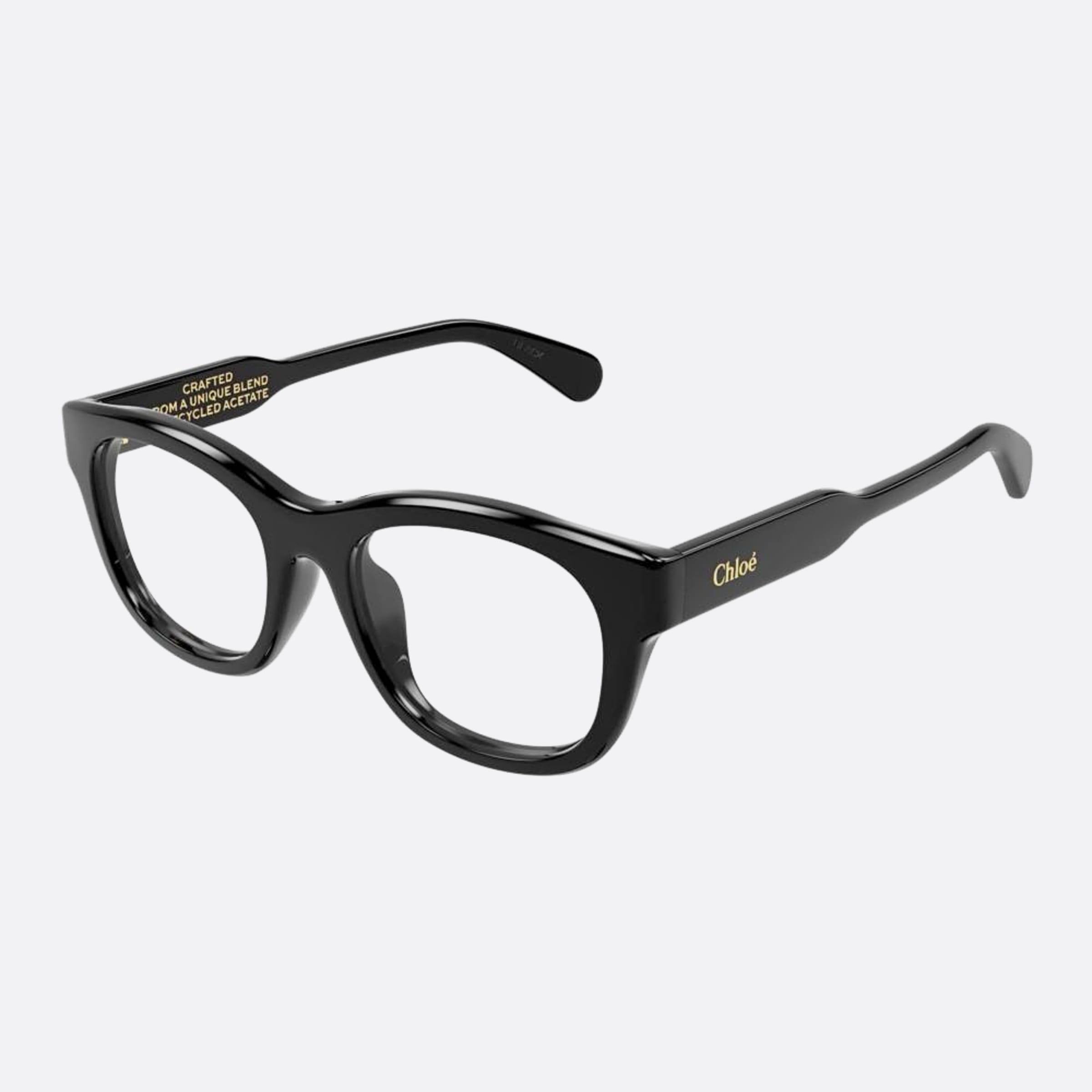 Chloe 50mm Ch0157oa Black Geometric Women Eyeglasses - Side View