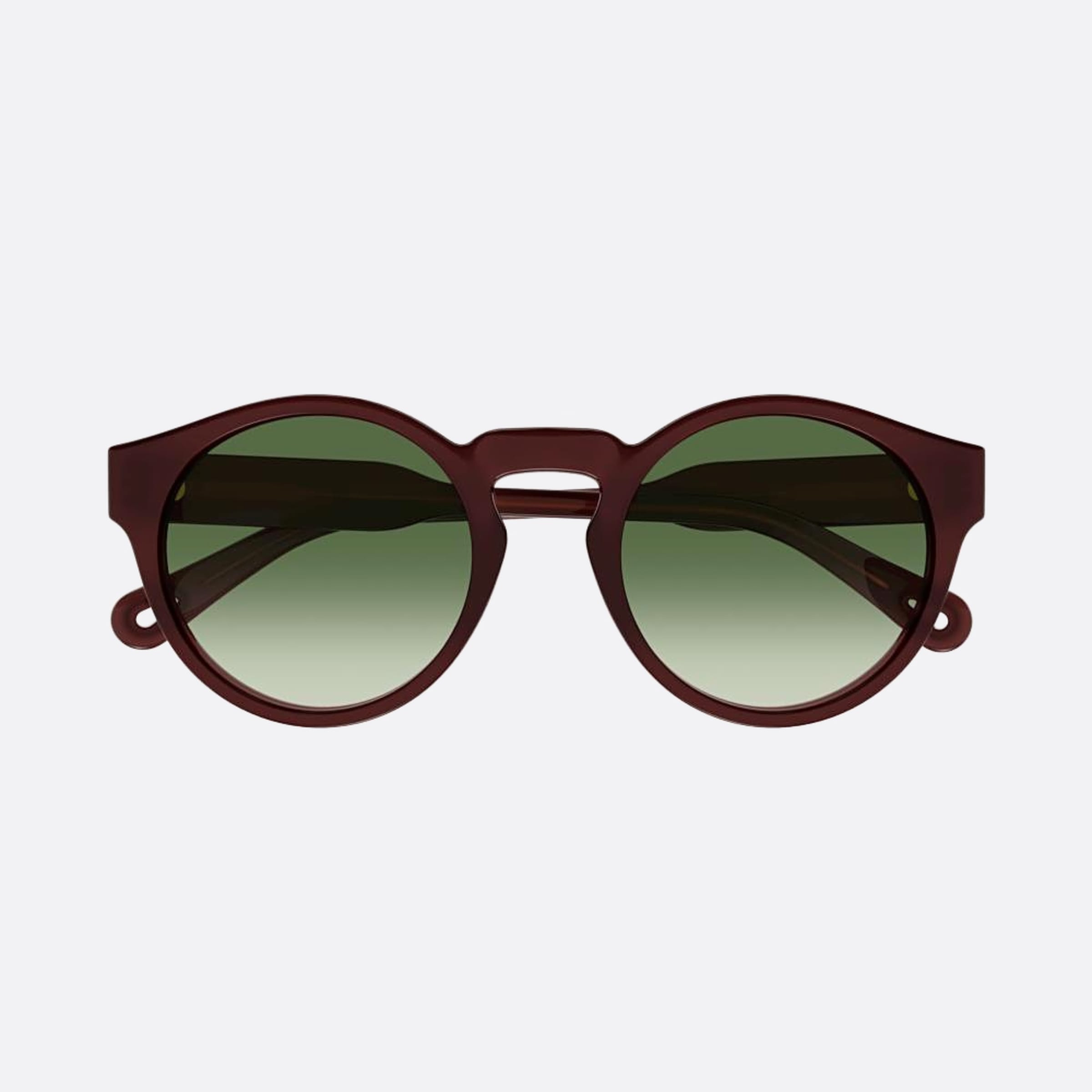 Chloe 52mm Fro Brown Round Women Sunglasses - Main View