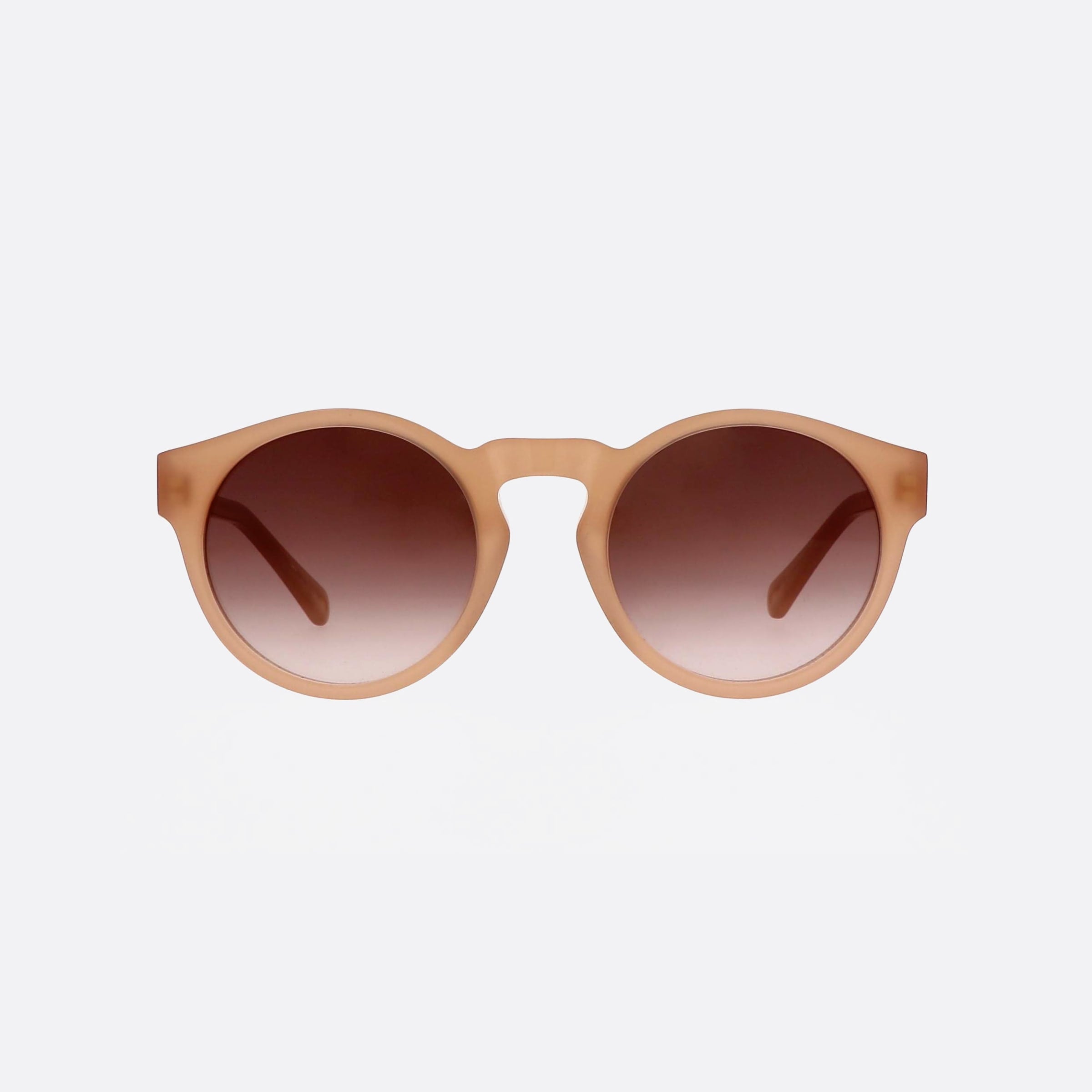 Chloe 52mm Byt Brown Round Women Sunglasses - Side View