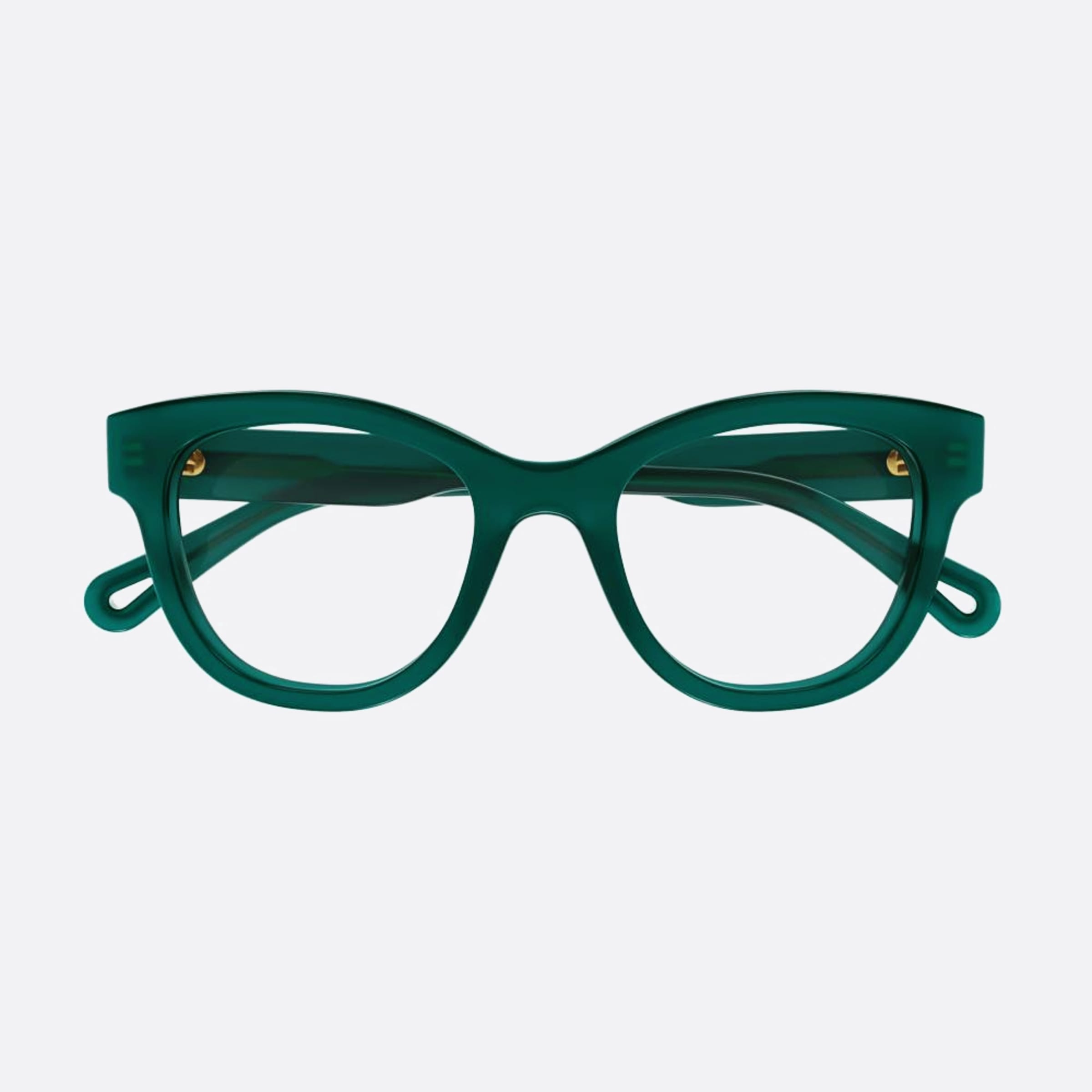 Chloe 48mm Green Squared Women Eyeglasses - Main View