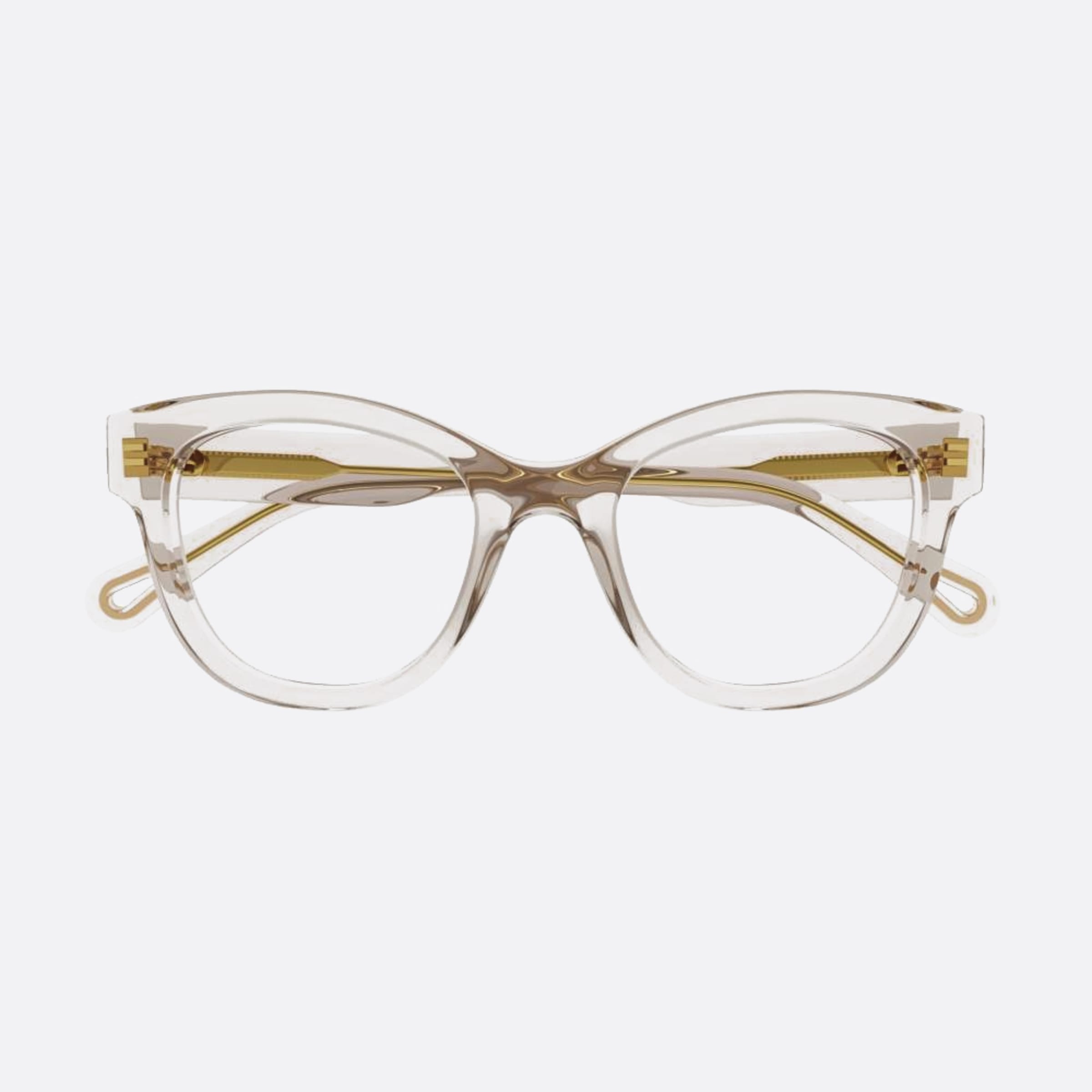 Chloe 51mm Brown Squared Women Eyeglasses - Main View