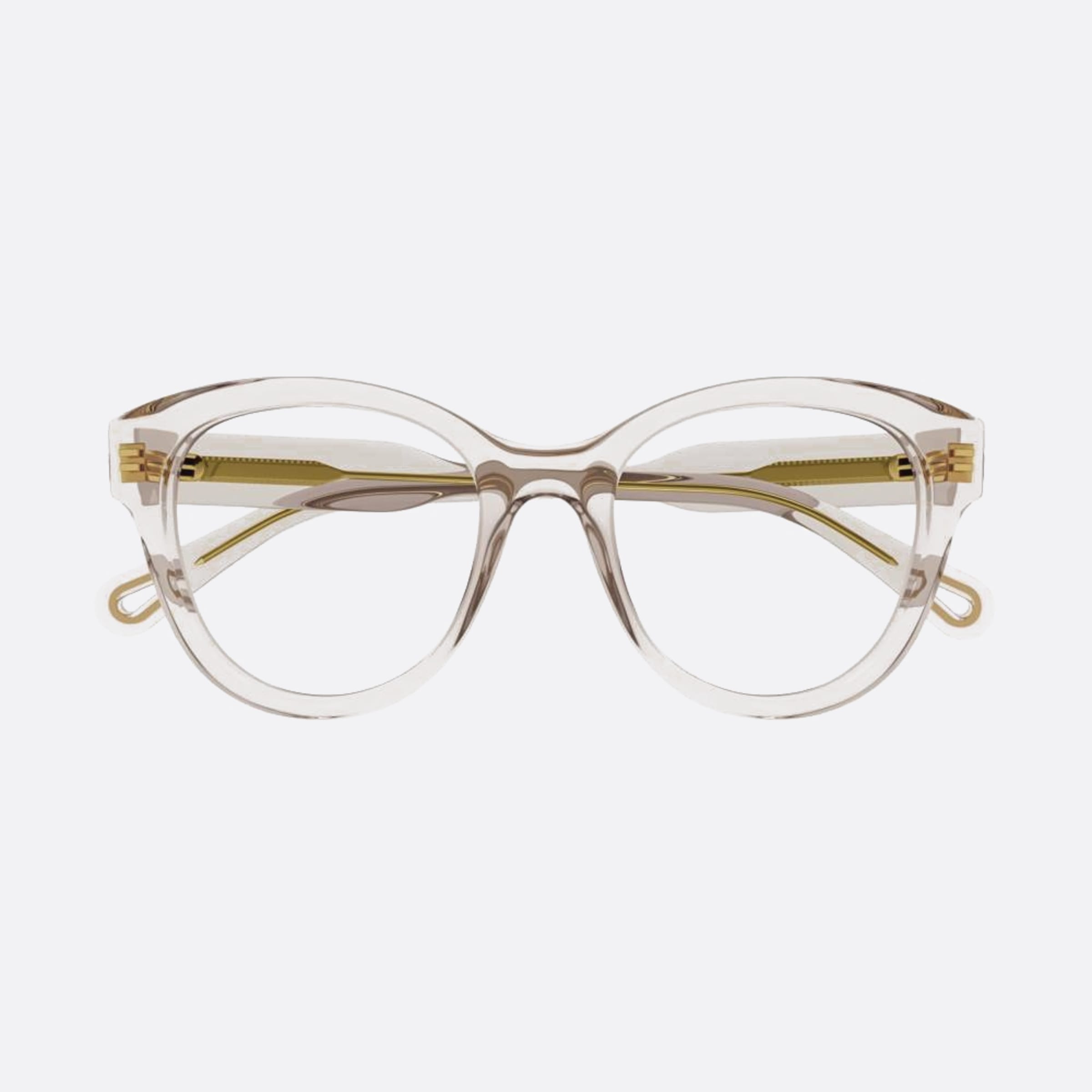 Chloe 53mm Transparent Round Women Eyeglasses - Main View