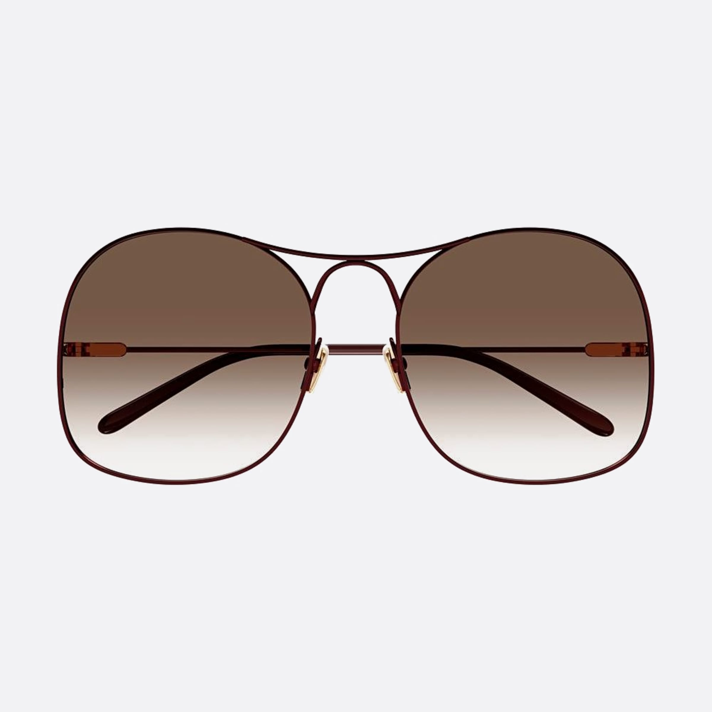 Chloe 59mm Bgt Red Geometric Women Sunglasses - Main View