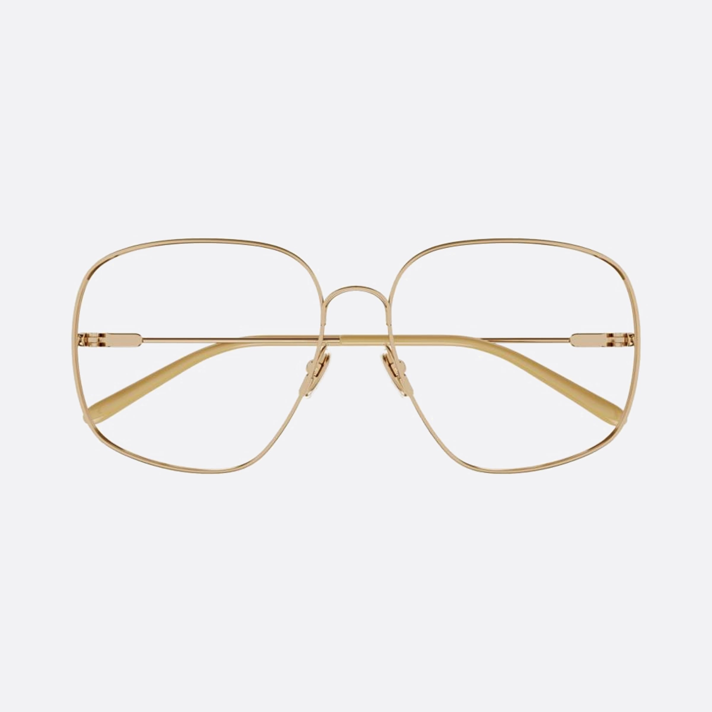 Chloe 58mm Gold Geometric Women Eyeglasses - Main View
